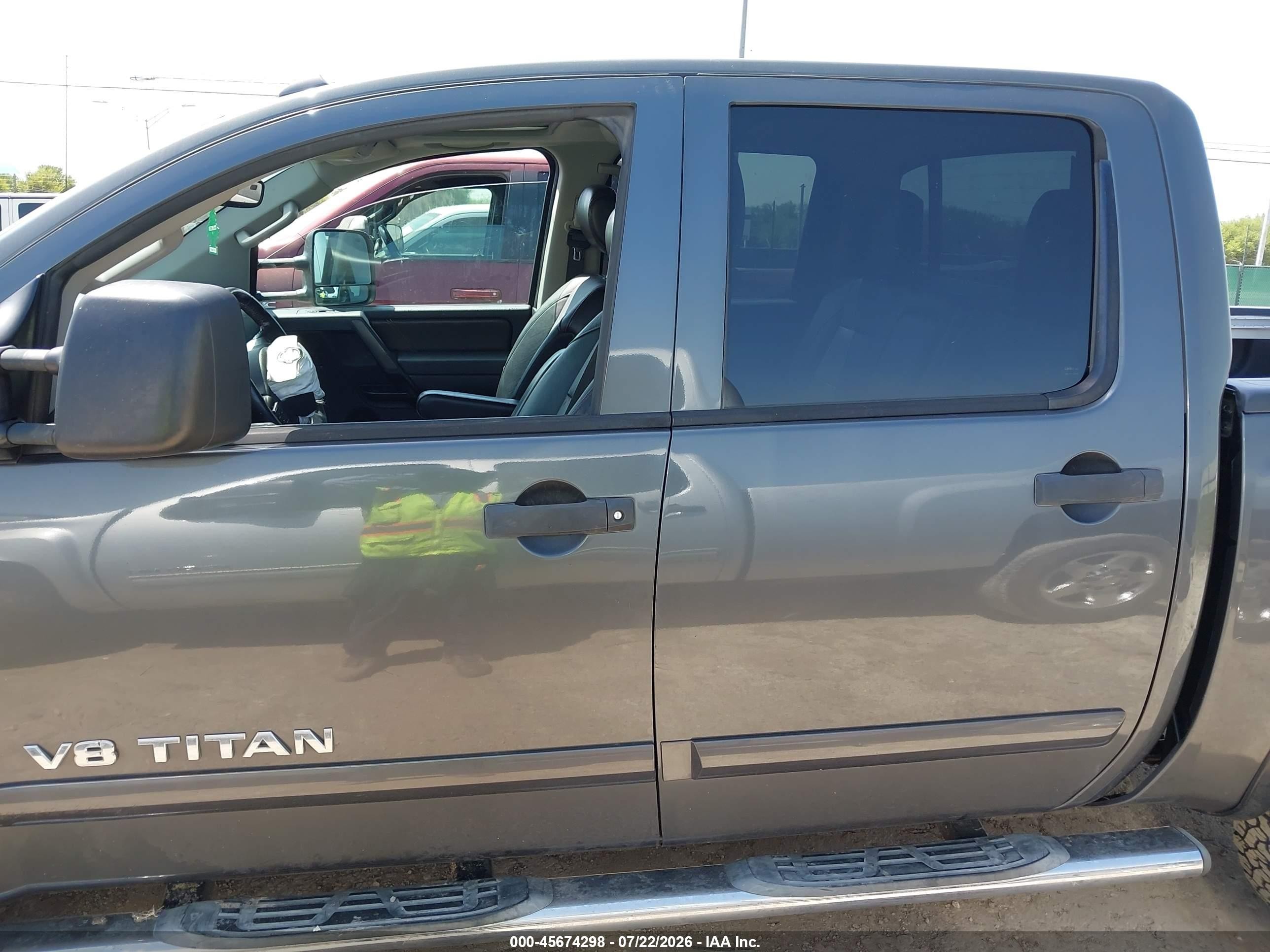 2012 Nissan Titan Pro-4x Gray vin: 1N6BA0EC1CN331036