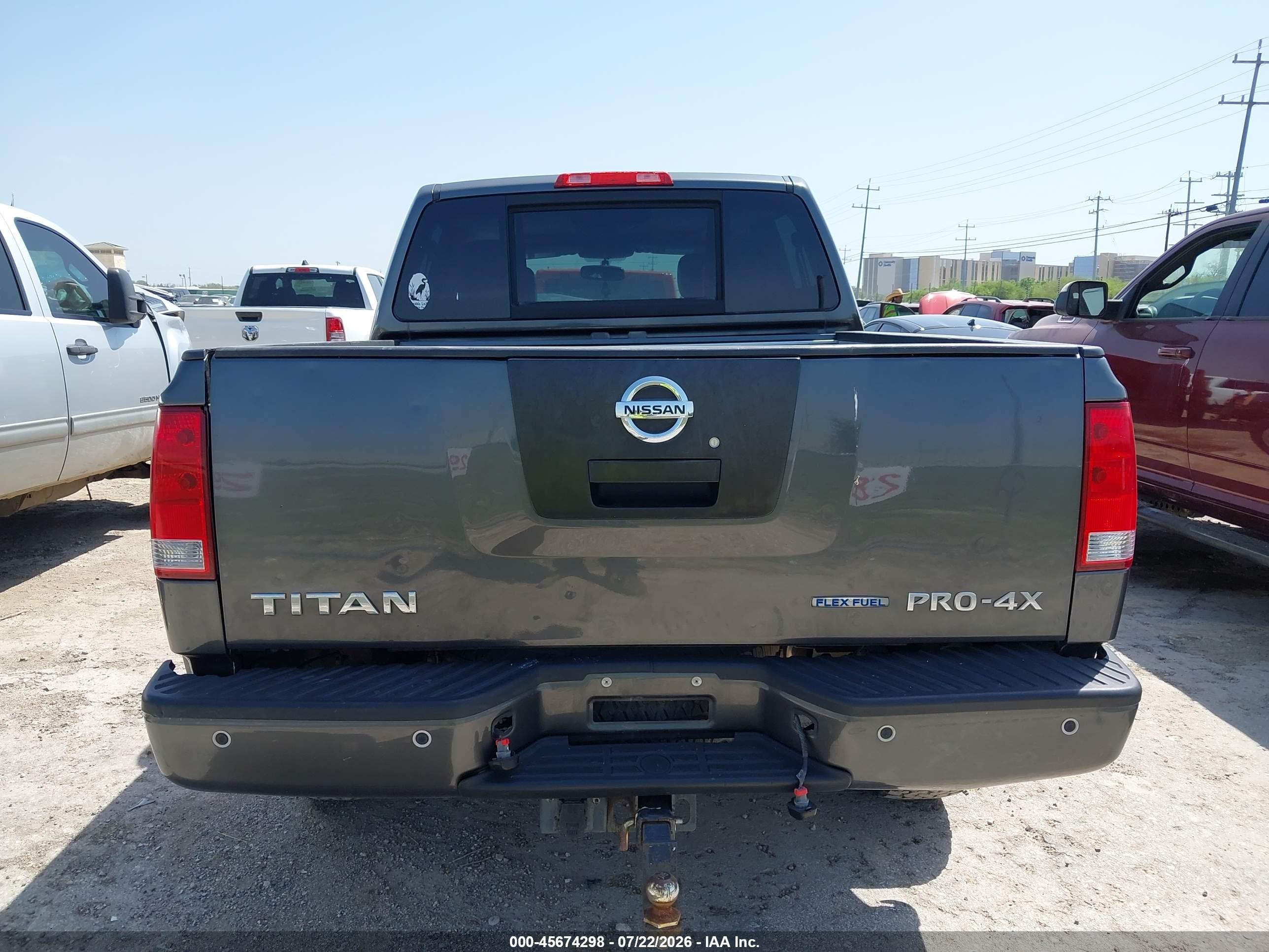 2012 Nissan Titan Pro-4x Gray vin: 1N6BA0EC1CN331036