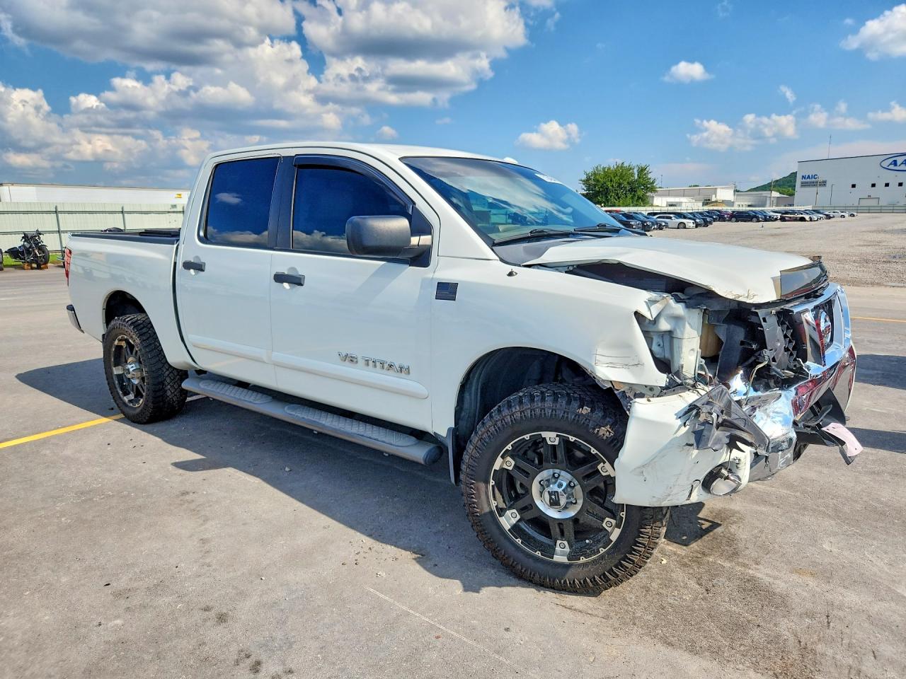 2014 Nissan Titan Sv White vin: 1N6BA0EC1EN507442