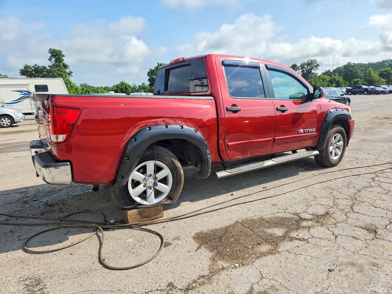 2014 Nissan Titan Sv Красный vin: 1N6BA0EC1EN509921