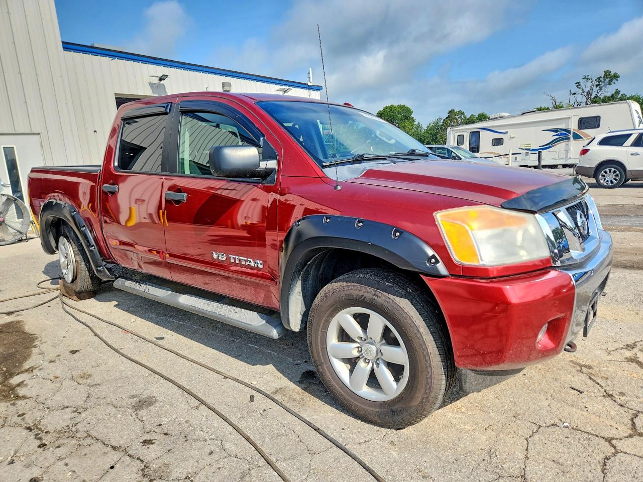 2014 Nissan Titan Sv Красный vin: 1N6BA0EC1EN509921