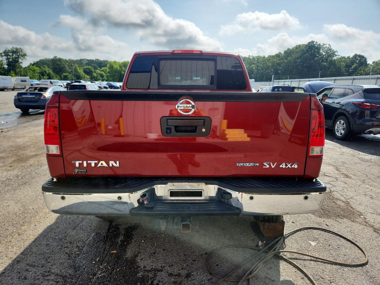 2014 Nissan Titan Sv Красный vin: 1N6BA0EC1EN509921