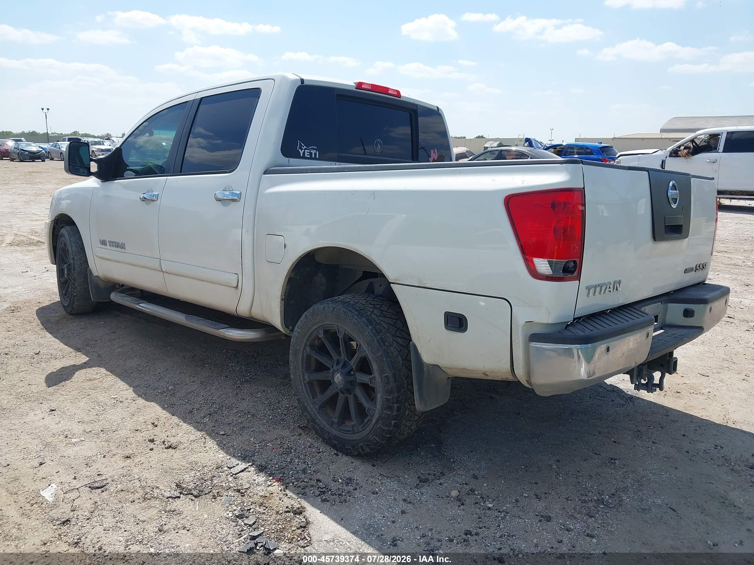 2010 Nissan Titan Se White vin: 1N6BA0EC2AN319927