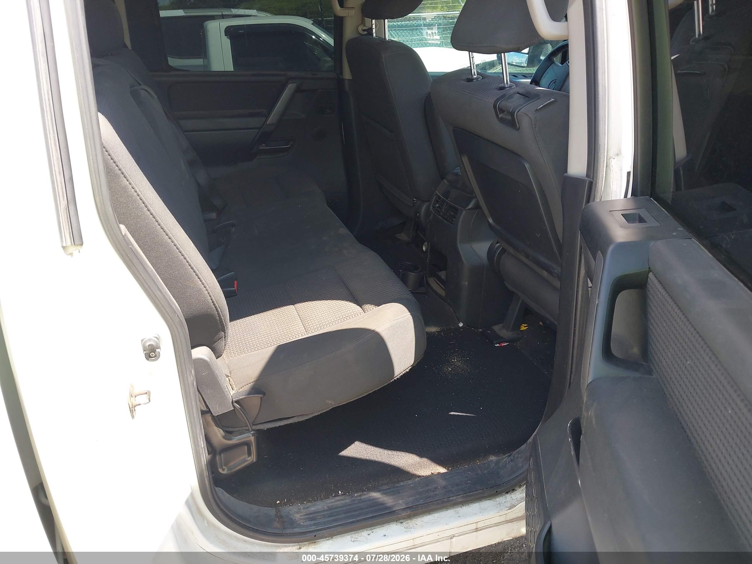 2010 Nissan Titan Se White vin: 1N6BA0EC2AN319927