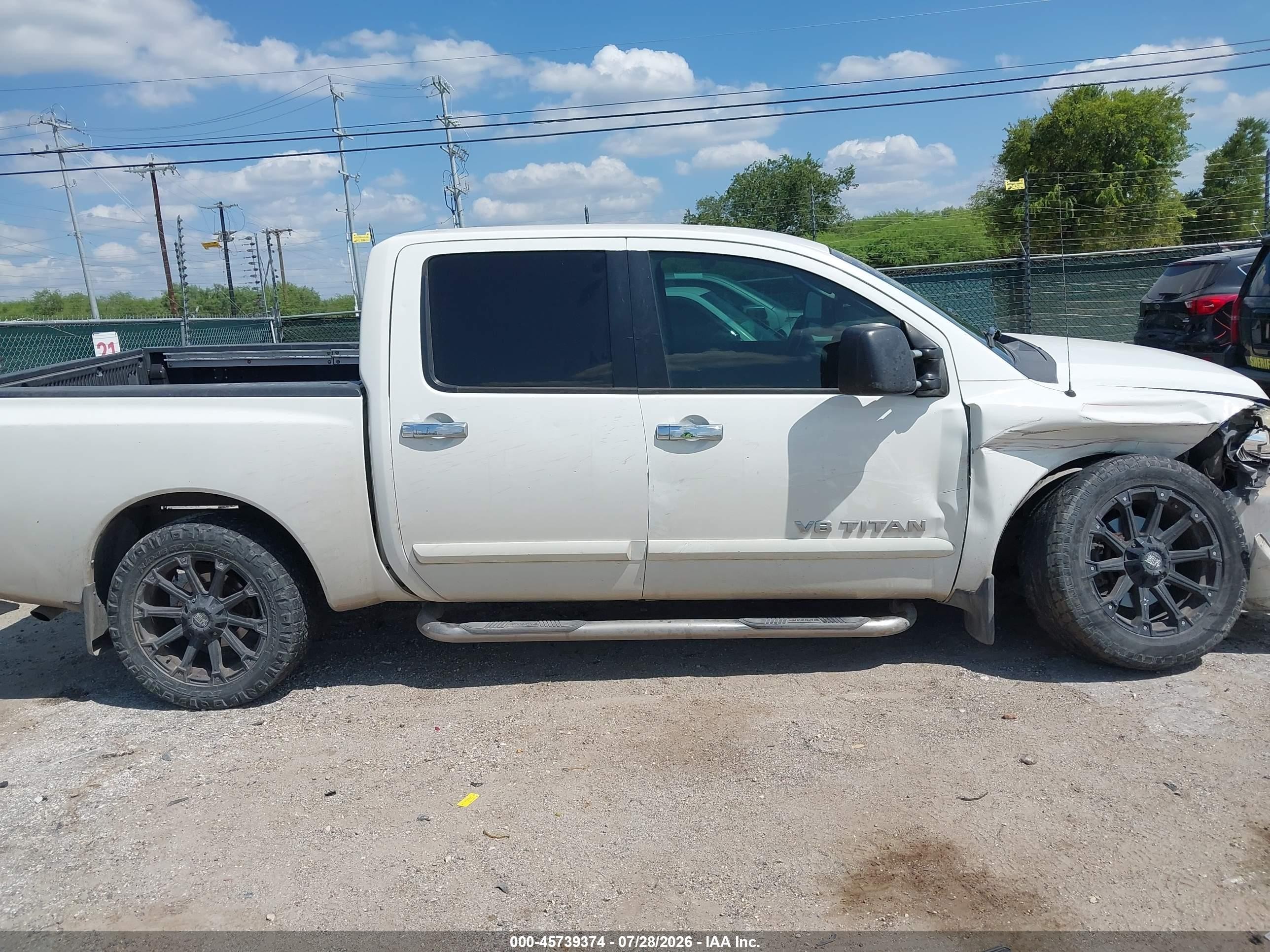 2010 Nissan Titan Se White vin: 1N6BA0EC2AN319927