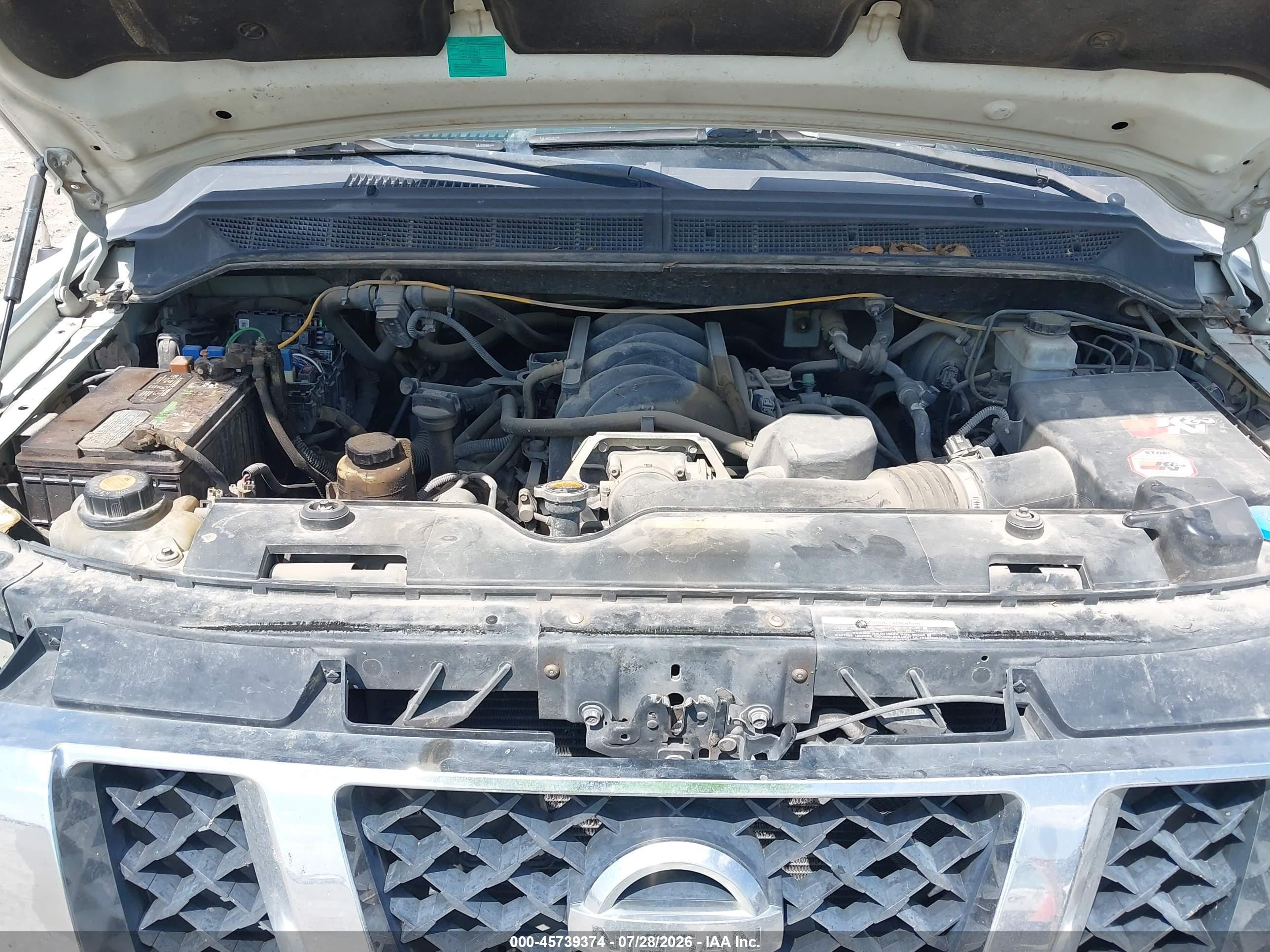 2010 Nissan Titan Se White vin: 1N6BA0EC2AN319927
