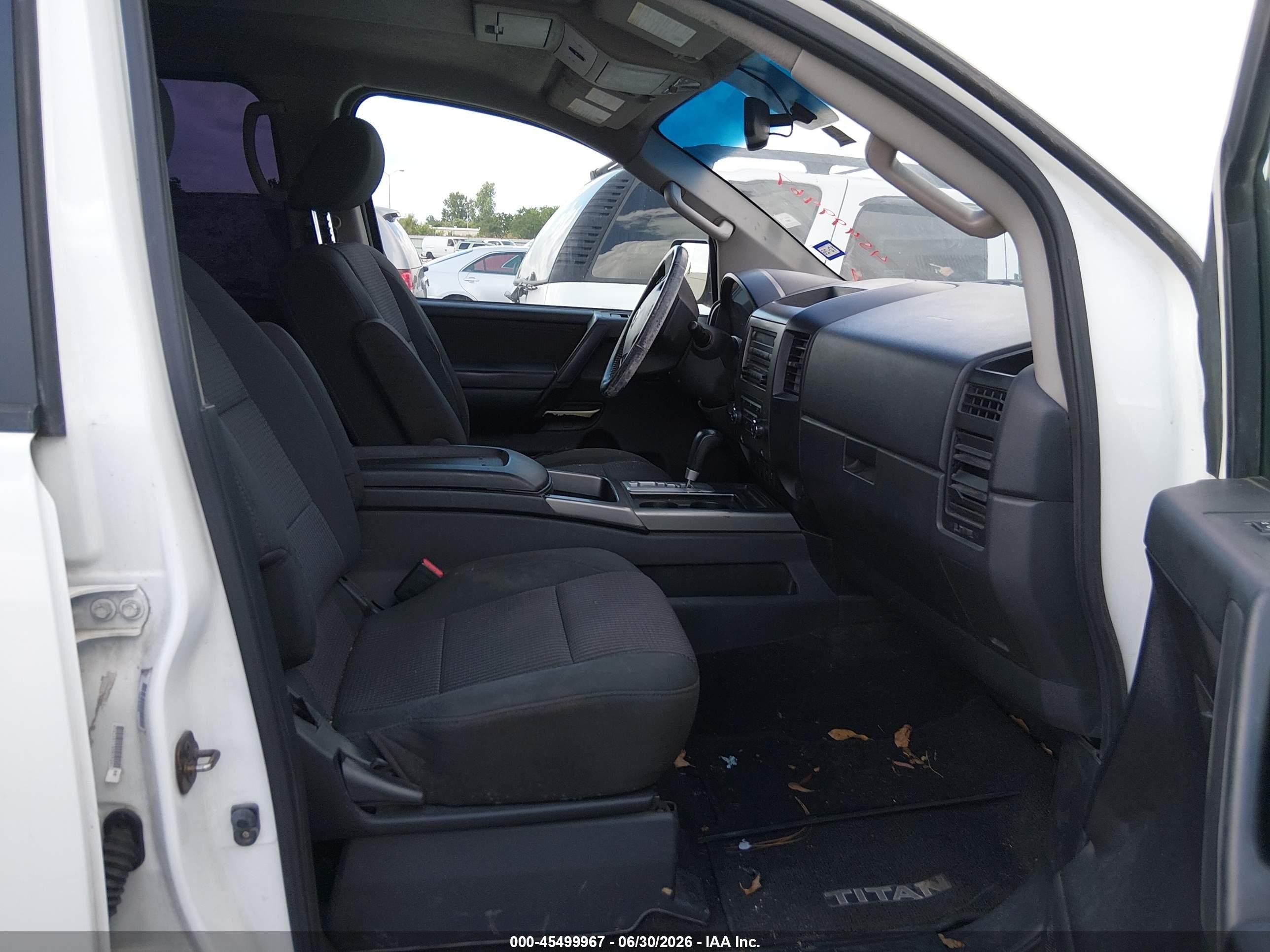 2012 Nissan Titan Sv White vin: 1N6BA0EC2CN308011