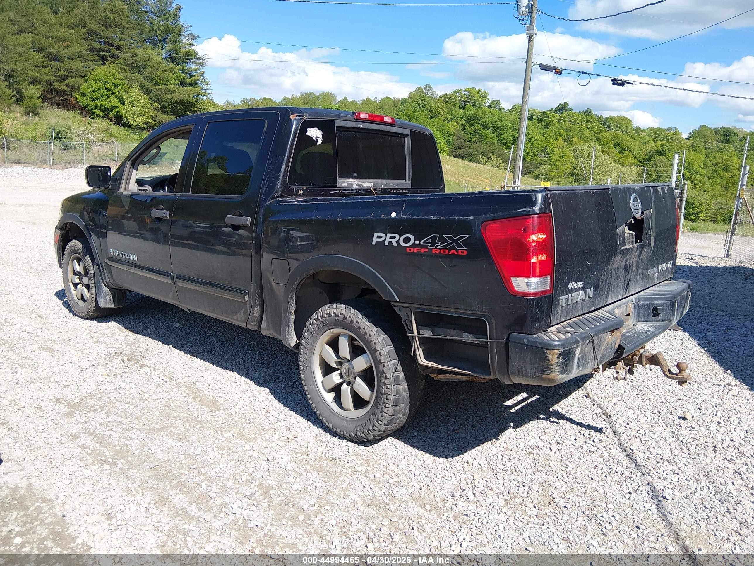 2011 Nissan Titan Pro-4x Black vin: 1N6BA0EC3BN318254