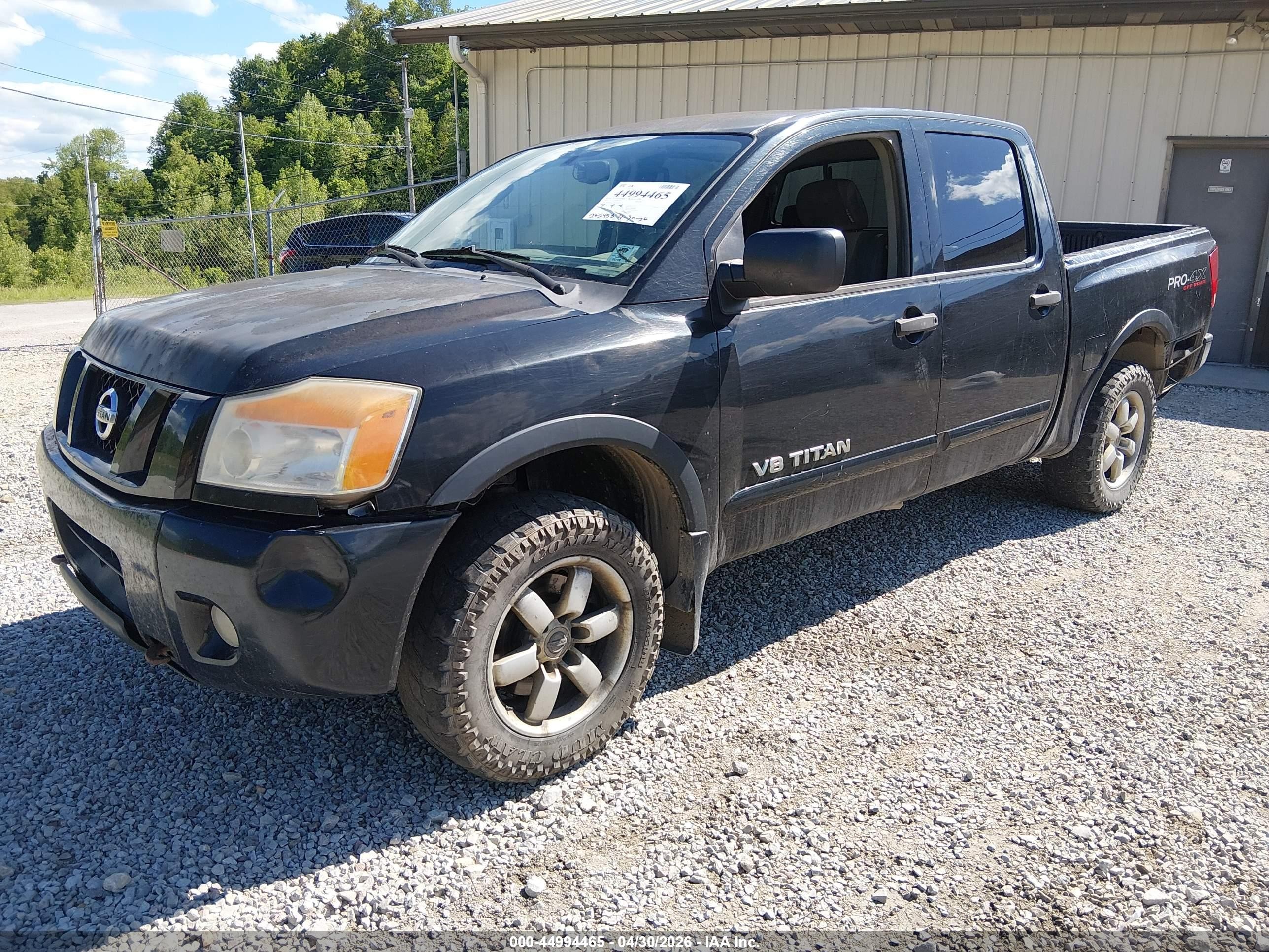 2011 Nissan Titan Pro-4x Black vin: 1N6BA0EC3BN318254