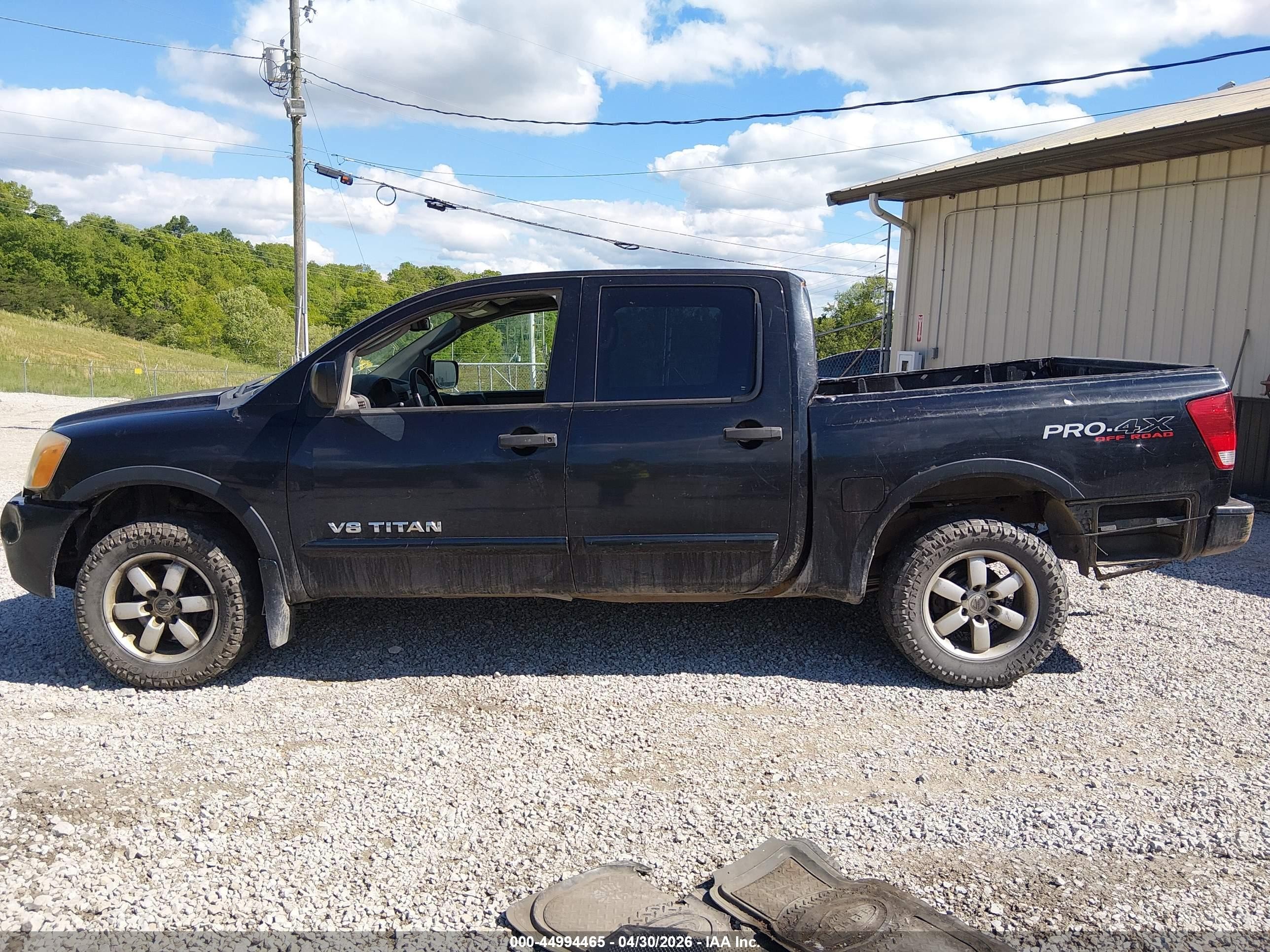 2011 Nissan Titan Pro-4x Black vin: 1N6BA0EC3BN318254