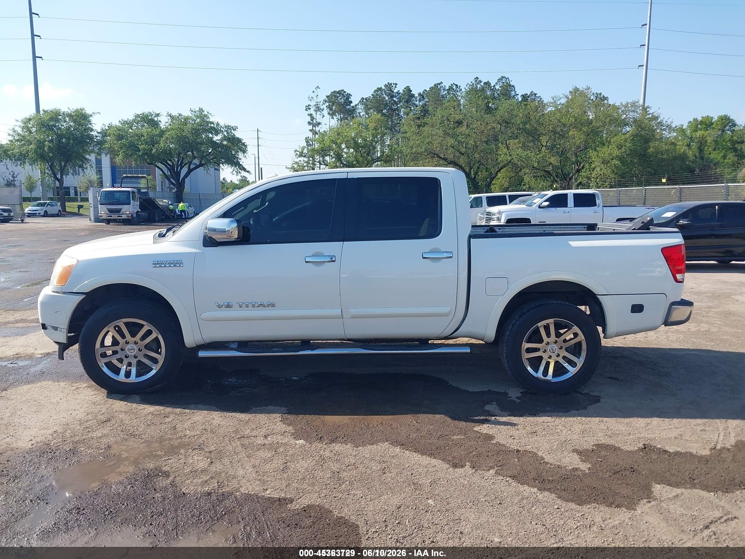 2014 Nissan Titan Sl White vin: 1N6BA0EC3EN503652