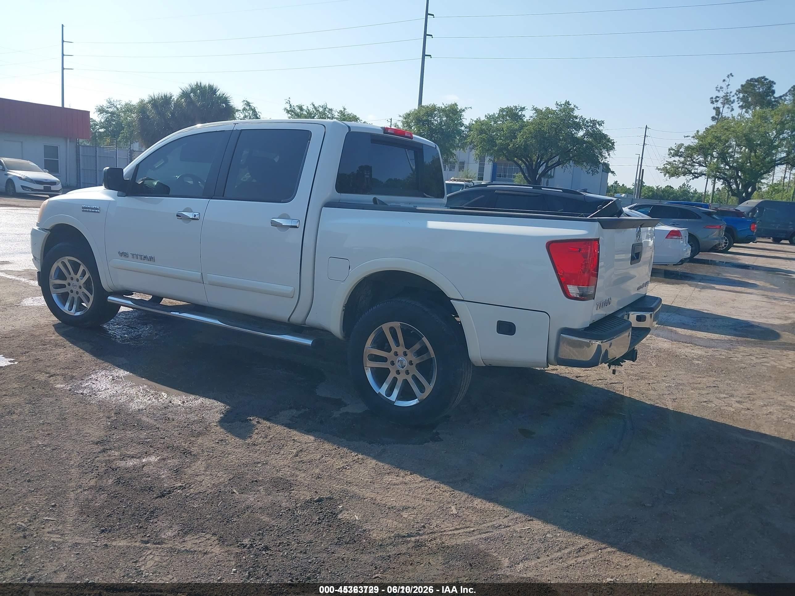 2014 Nissan Titan Sl White vin: 1N6BA0EC3EN503652