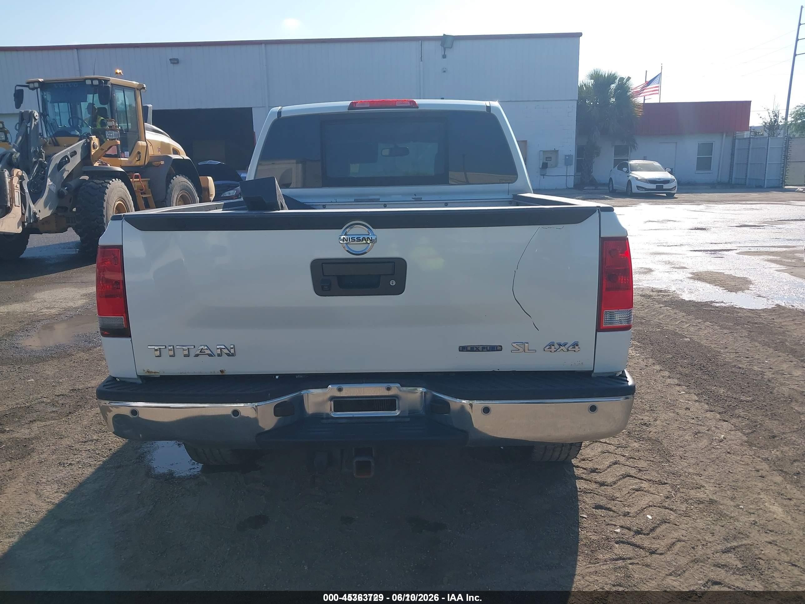 2014 Nissan Titan Sl White vin: 1N6BA0EC3EN503652