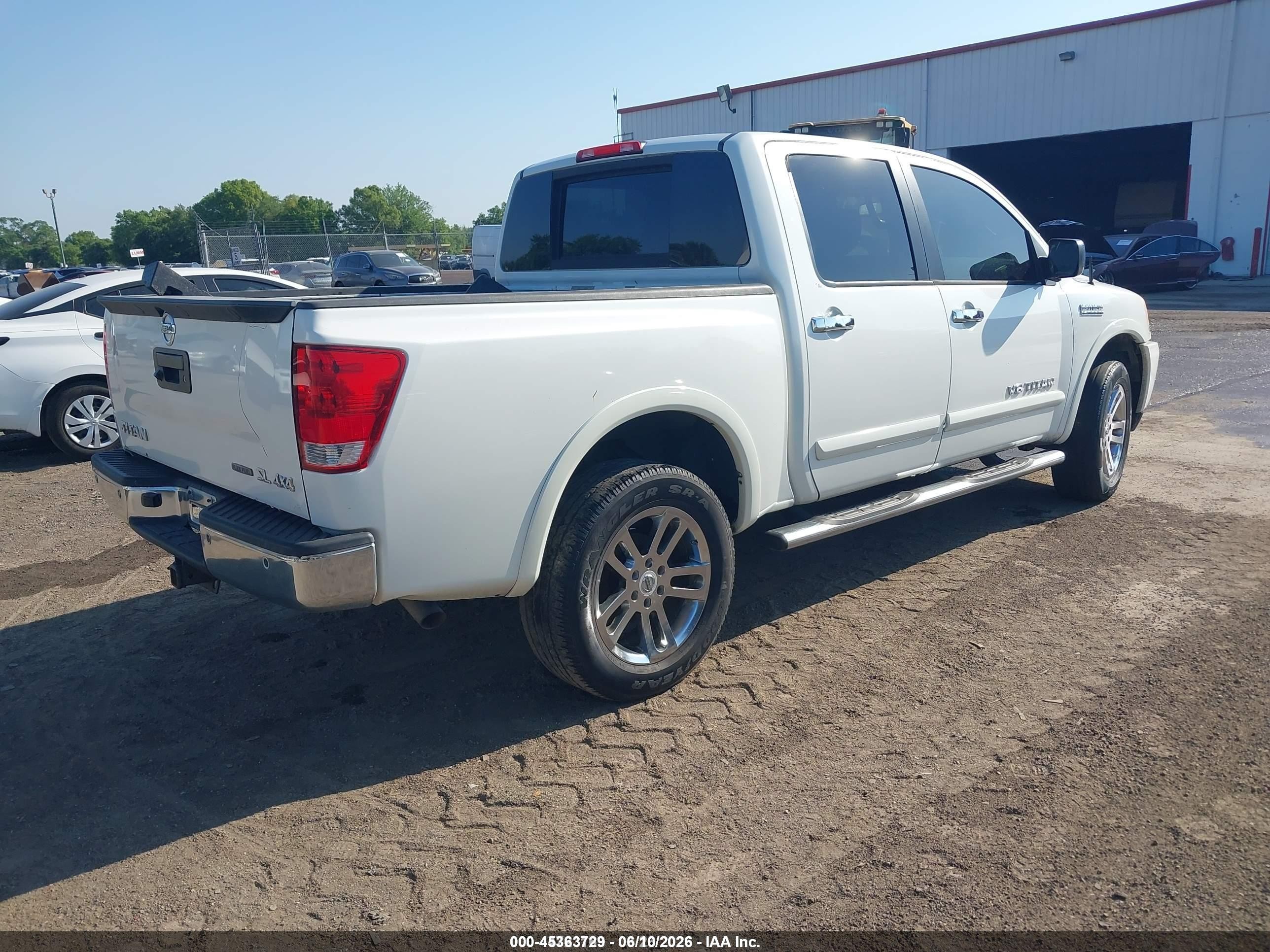 2014 Nissan Titan Sl White vin: 1N6BA0EC3EN503652