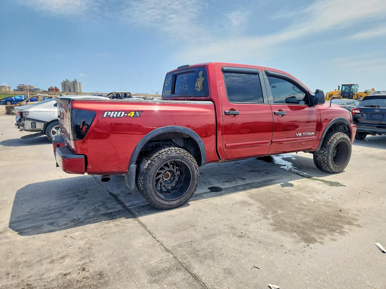 2014 Nissan Titan Pro-4x Red vin: 1N6BA0EC3EN508866