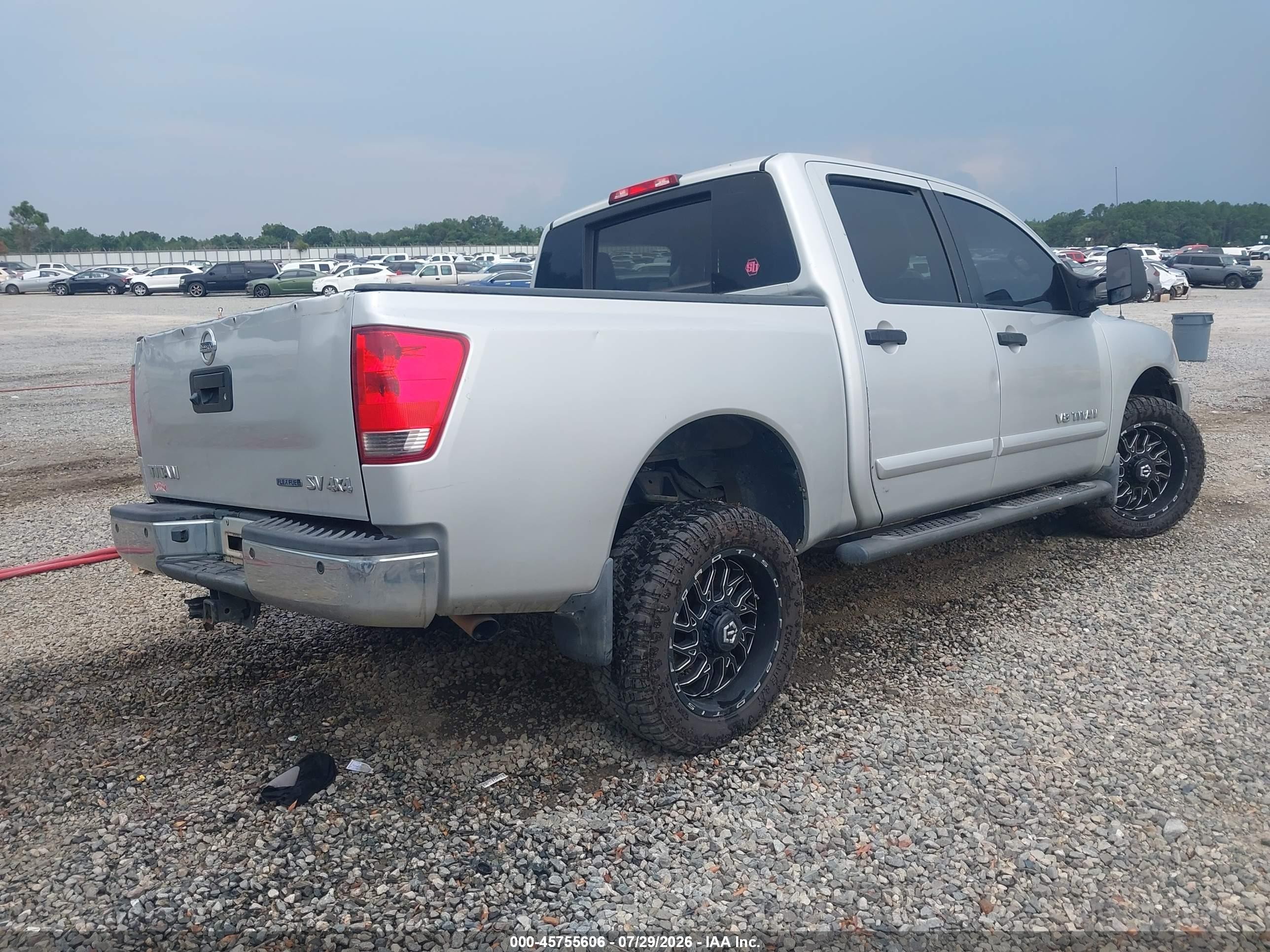 2014 Nissan Titan Sv Silver vin: 1N6BA0EC3EN509385