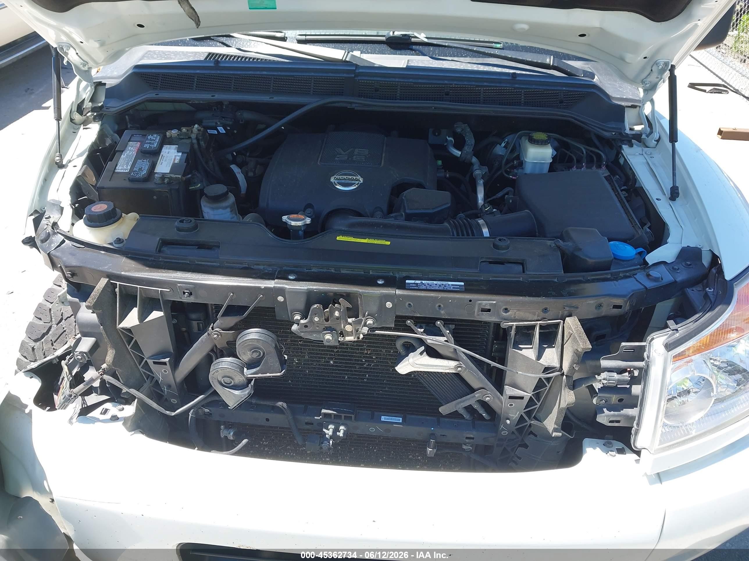 2015 Nissan Titan Pro-4x White vin: 1N6BA0EC3FN509808