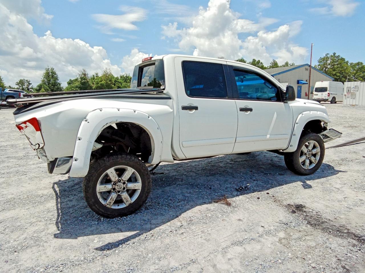 2015 Nissan Titan Sv White vin: 1N6BA0EC3FN513101