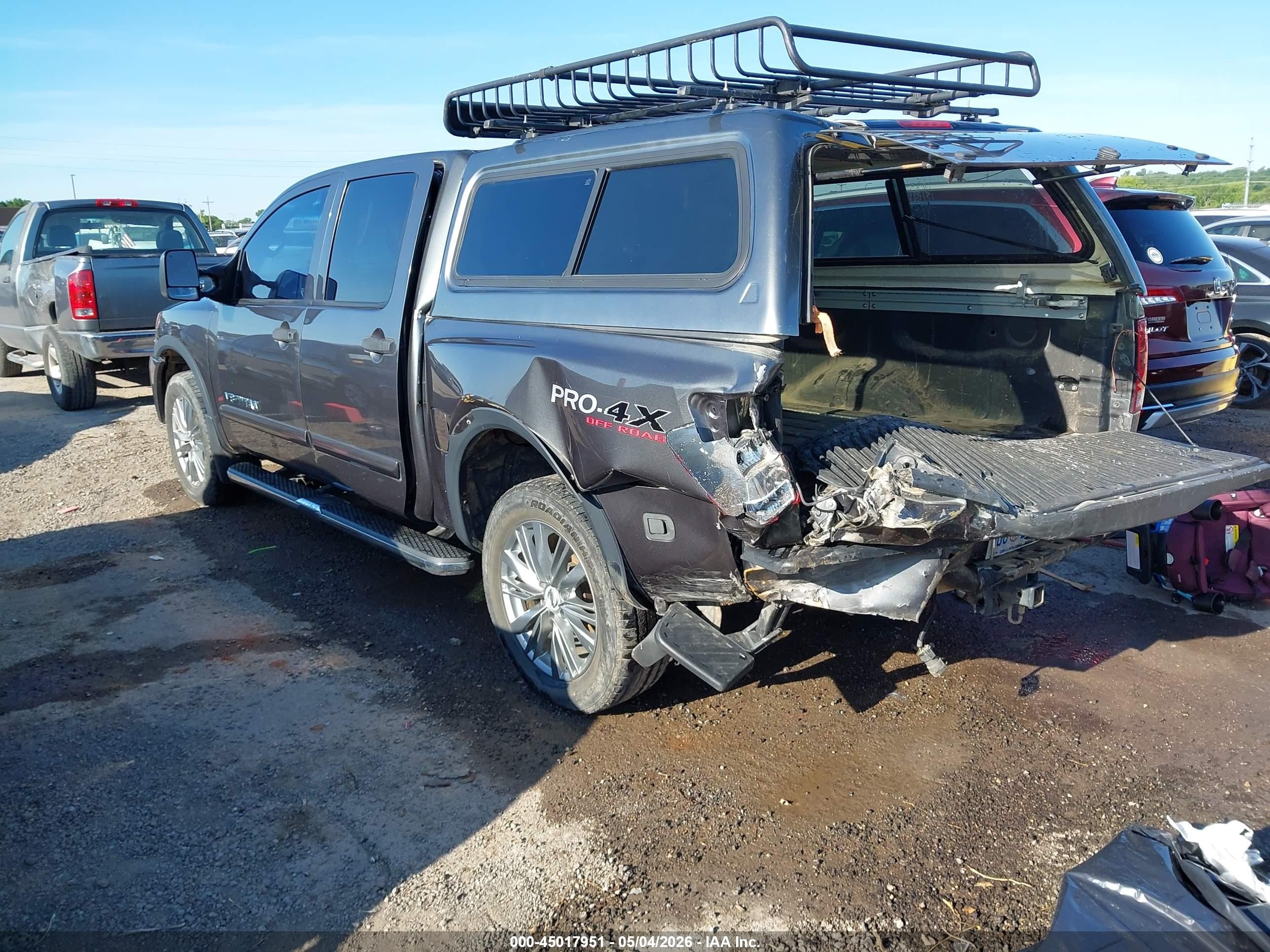 2012 Nissan Titan Pro-4x Серый vin: 1N6BA0EC4CN323352