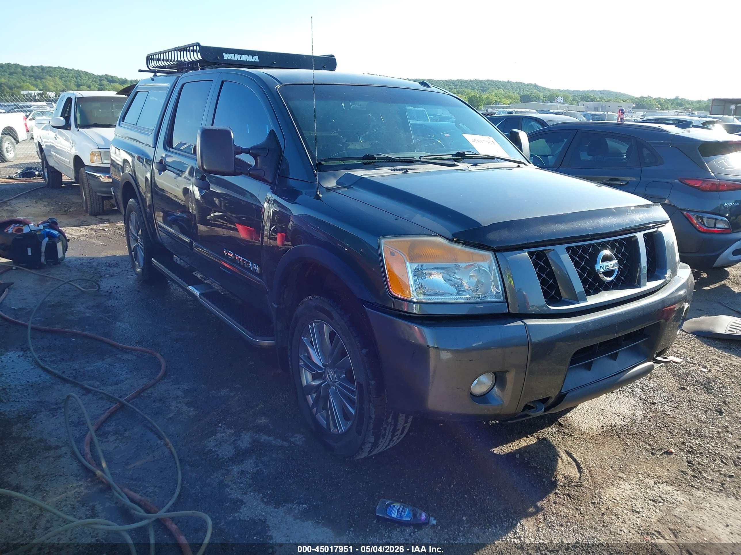 2012 Nissan Titan Pro-4x Серый vin: 1N6BA0EC4CN323352