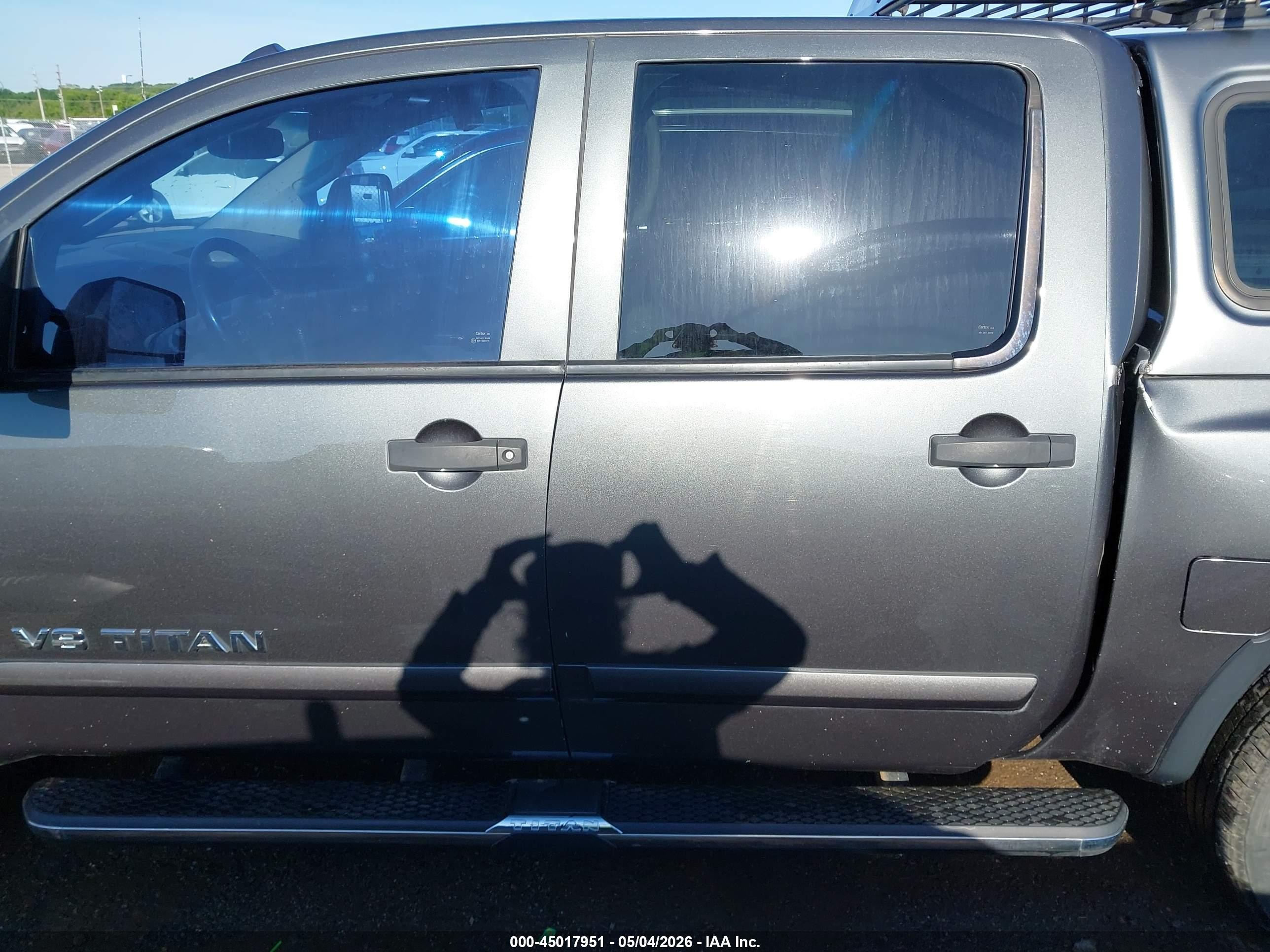 2012 Nissan Titan Pro-4x Серый vin: 1N6BA0EC4CN323352