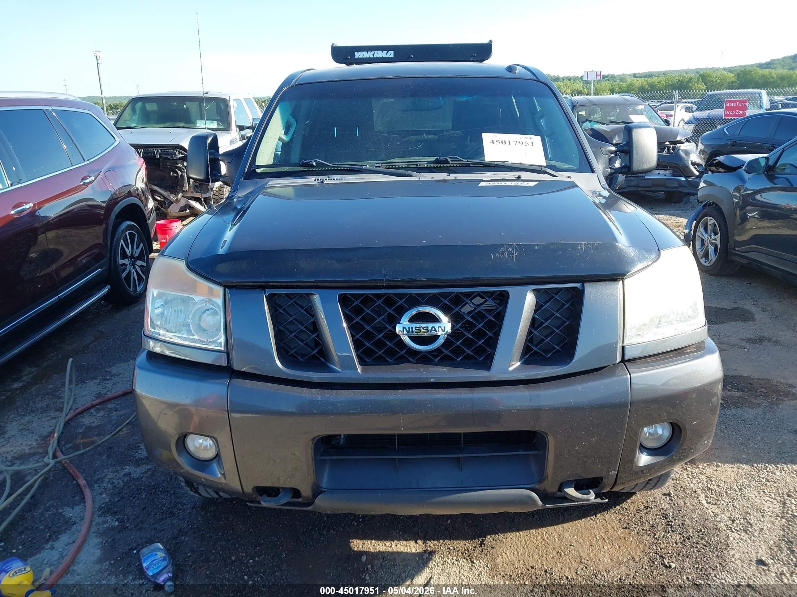 2012 Nissan Titan Pro-4x Серый vin: 1N6BA0EC4CN323352