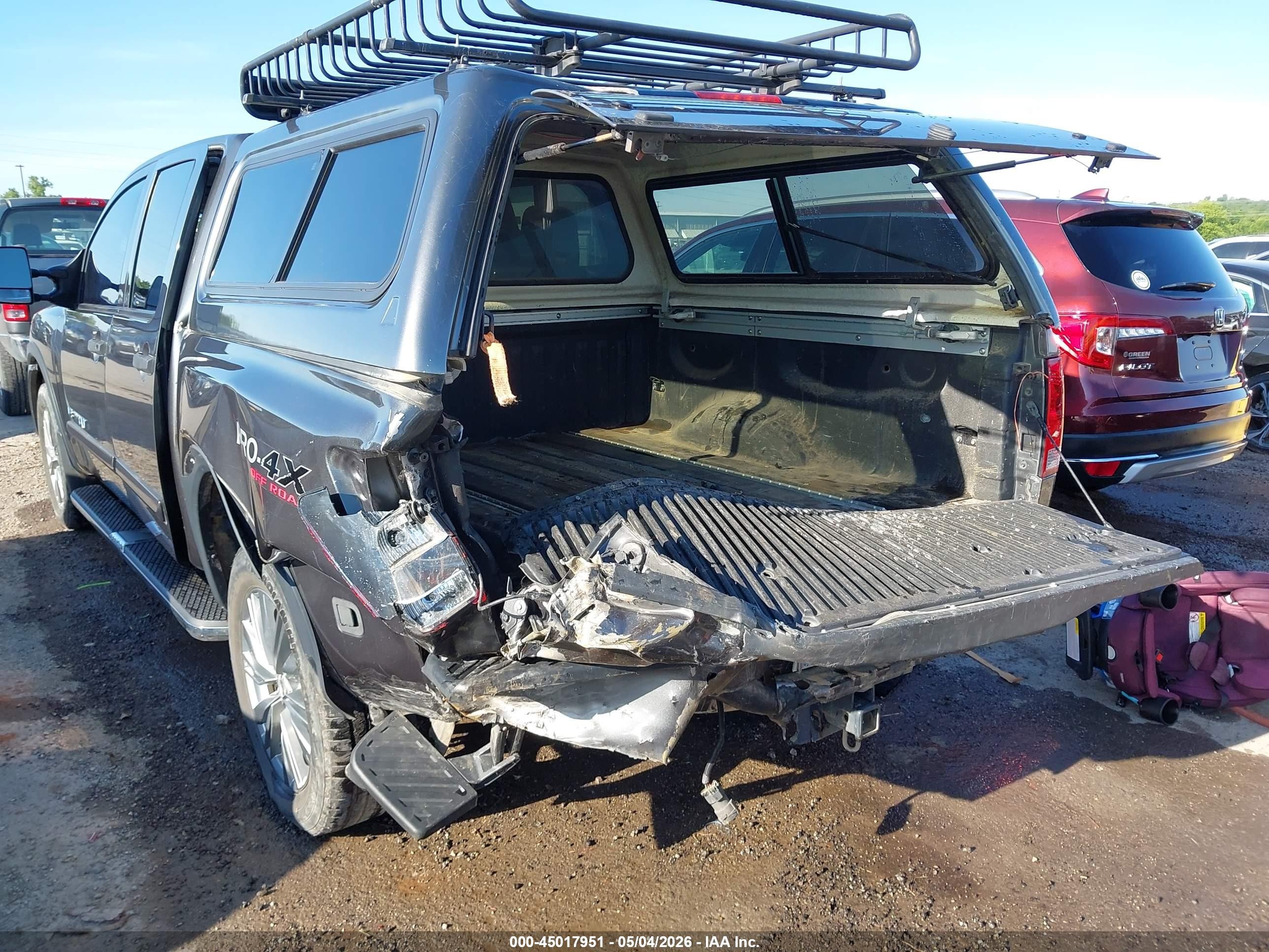 2012 Nissan Titan Pro-4x Серый vin: 1N6BA0EC4CN323352