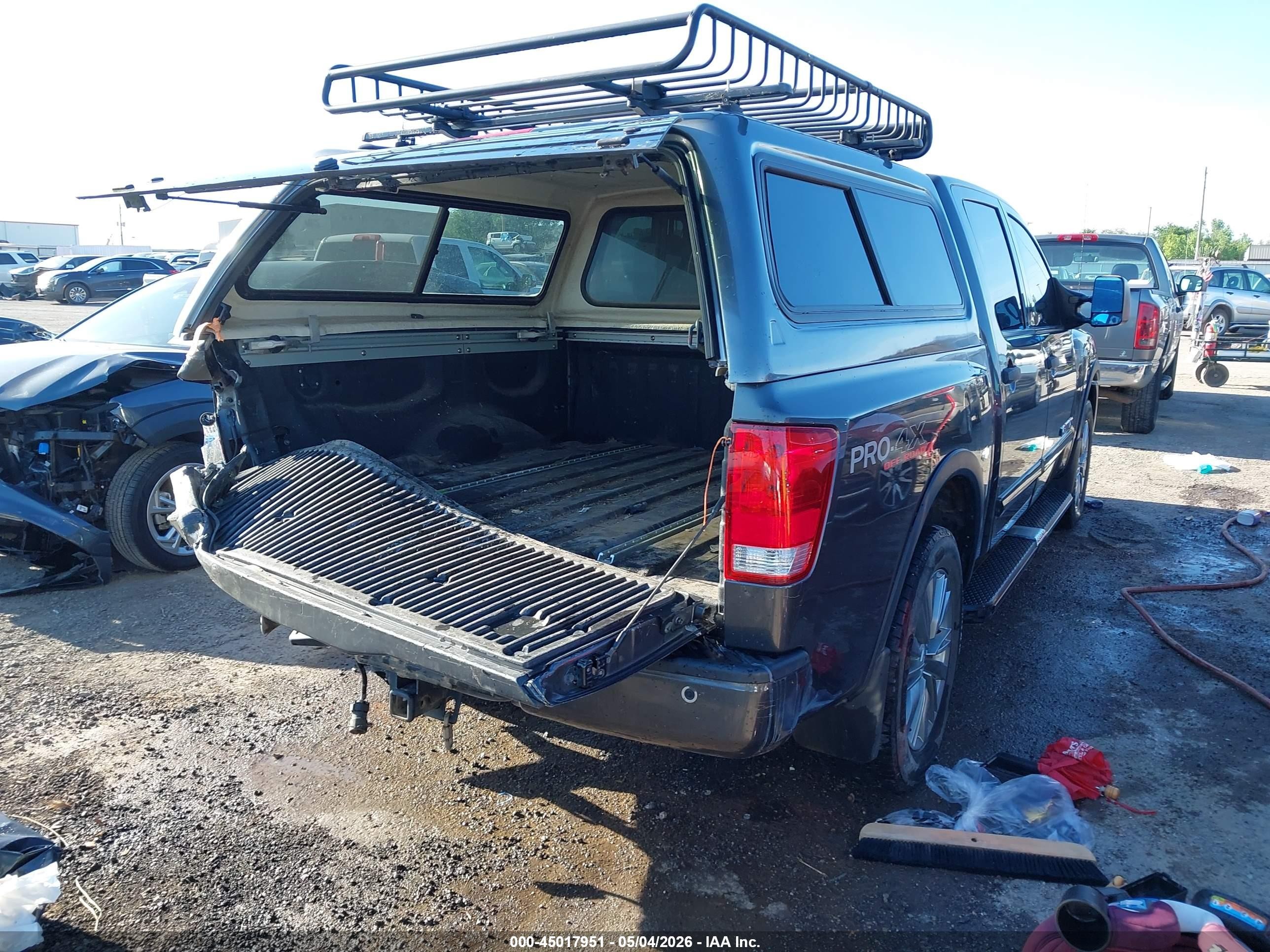 2012 Nissan Titan Pro-4x Серый vin: 1N6BA0EC4CN323352