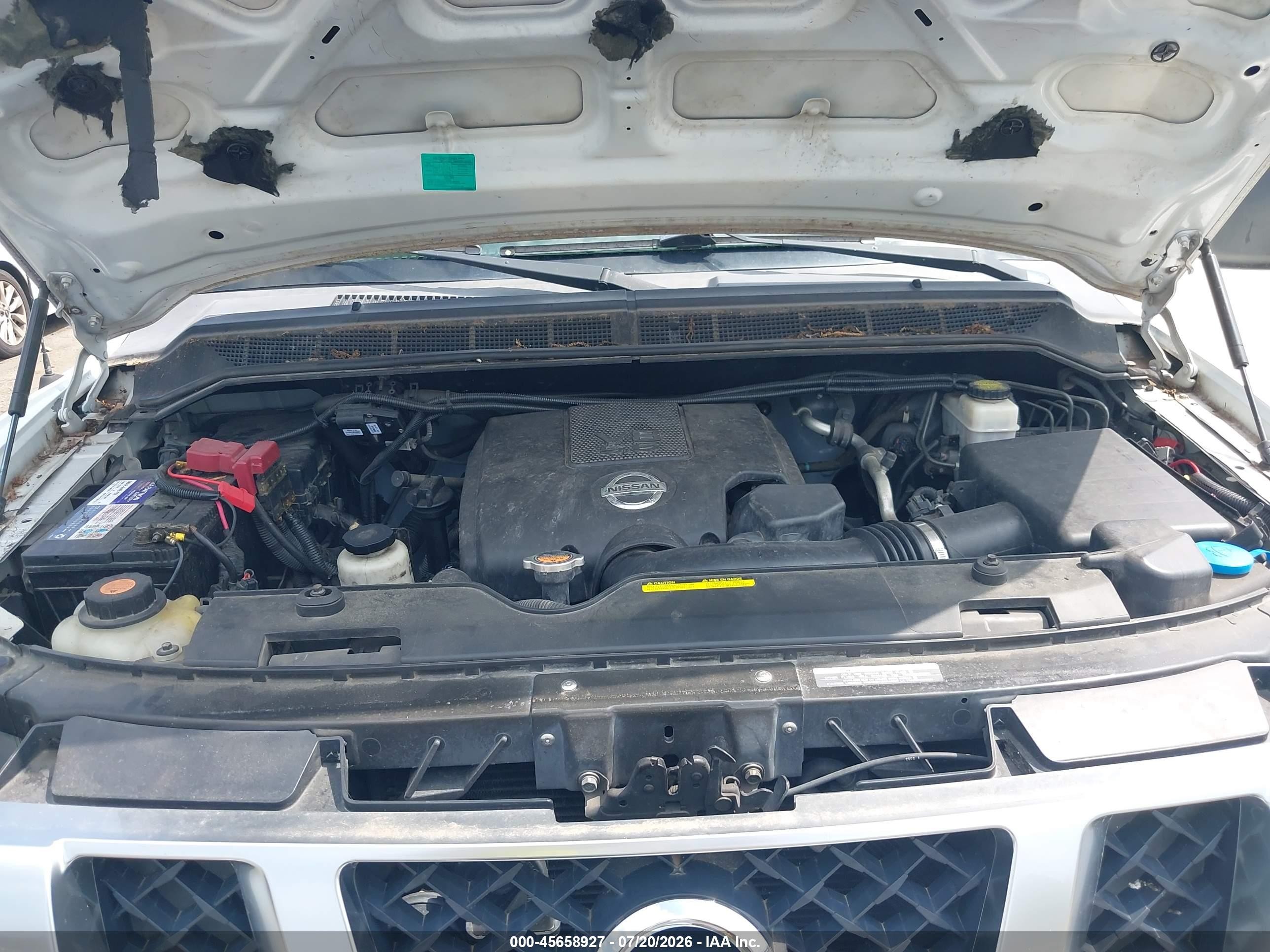 2013 Nissan Titan Pro-4x White vin: 1N6BA0EC4DN304074