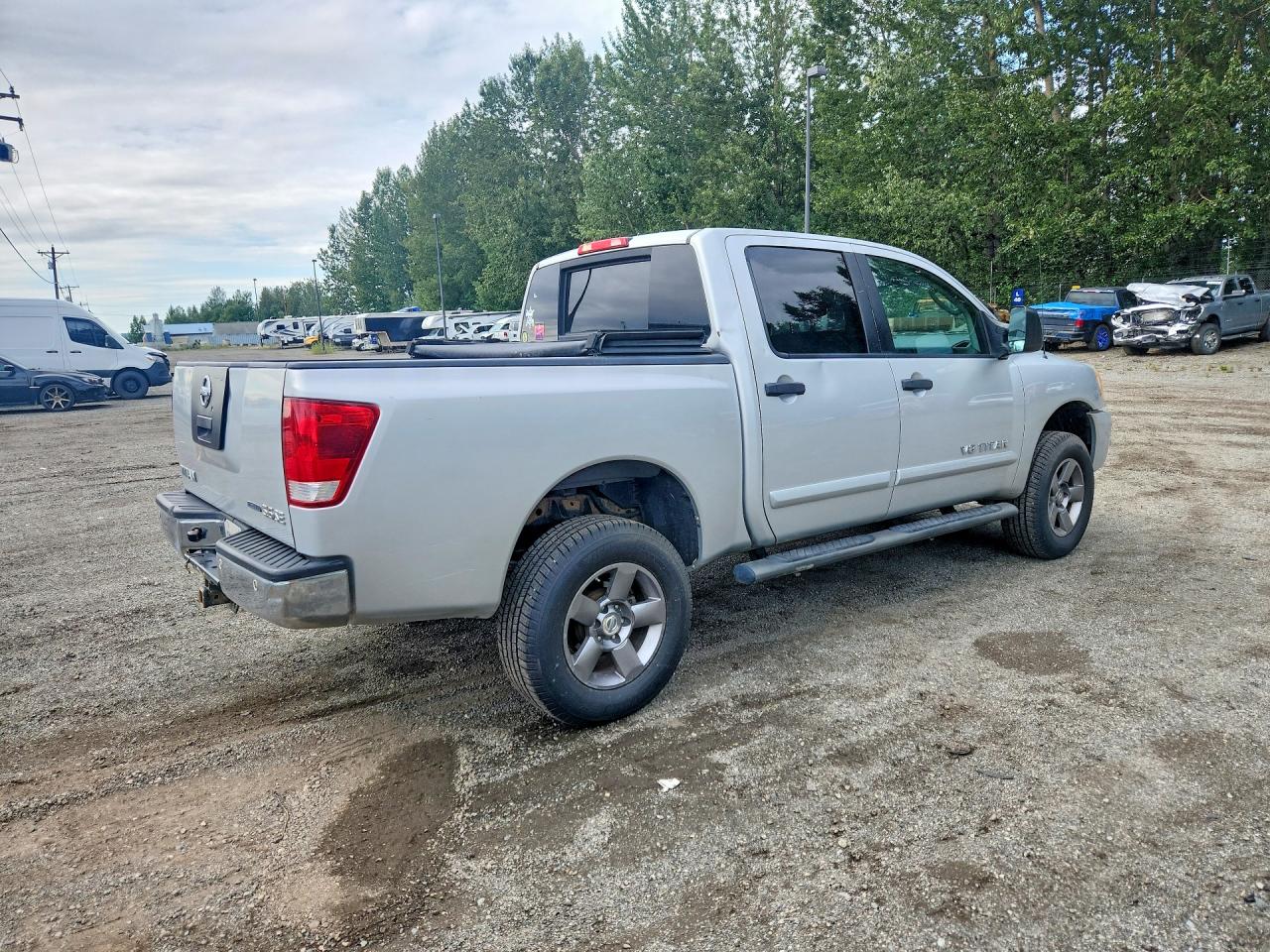 2010 Nissan Titan Se Silver vin: 1N6BA0EC5AN314477