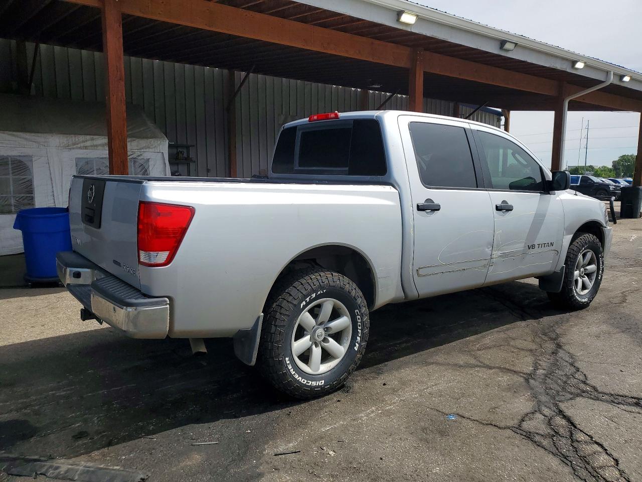 2010 Nissan Titan Se Silver vin: 1N6BA0EC5AN324586
