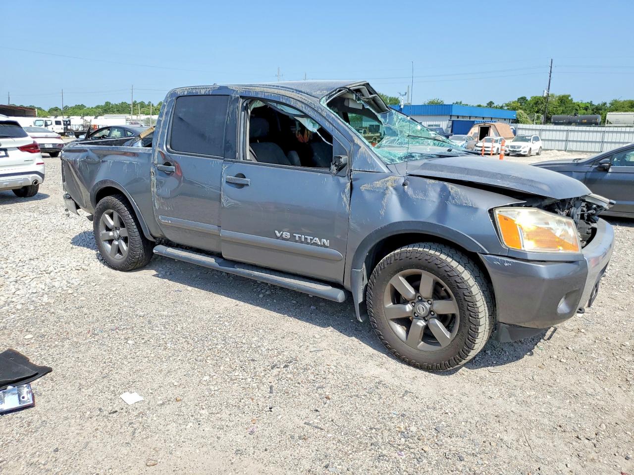2014 Nissan Titan S Gray vin: 1N6BA0EC5FN511544