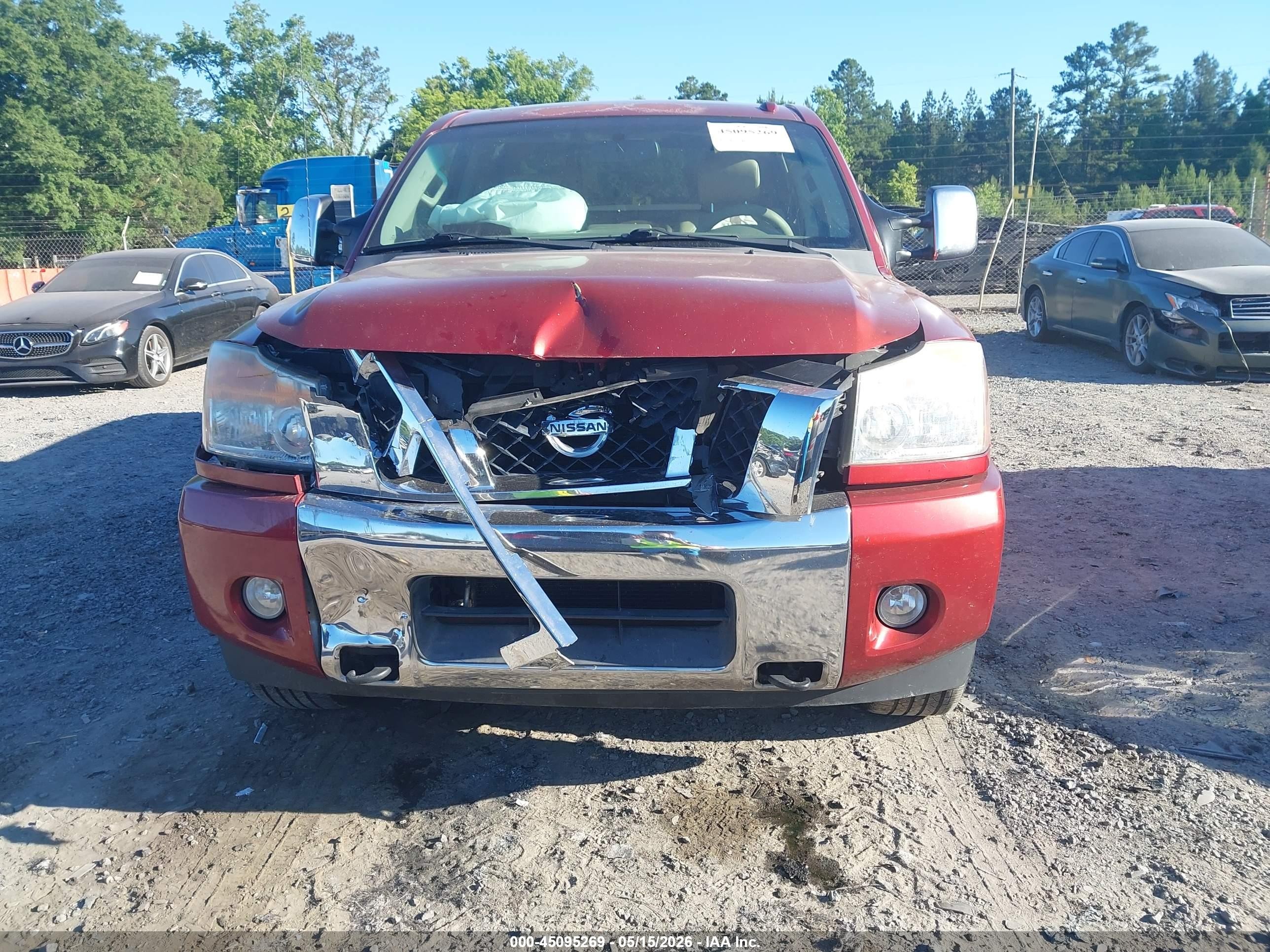2015 Nissan Titan Sl Red vin: 1N6BA0EC5FN511740