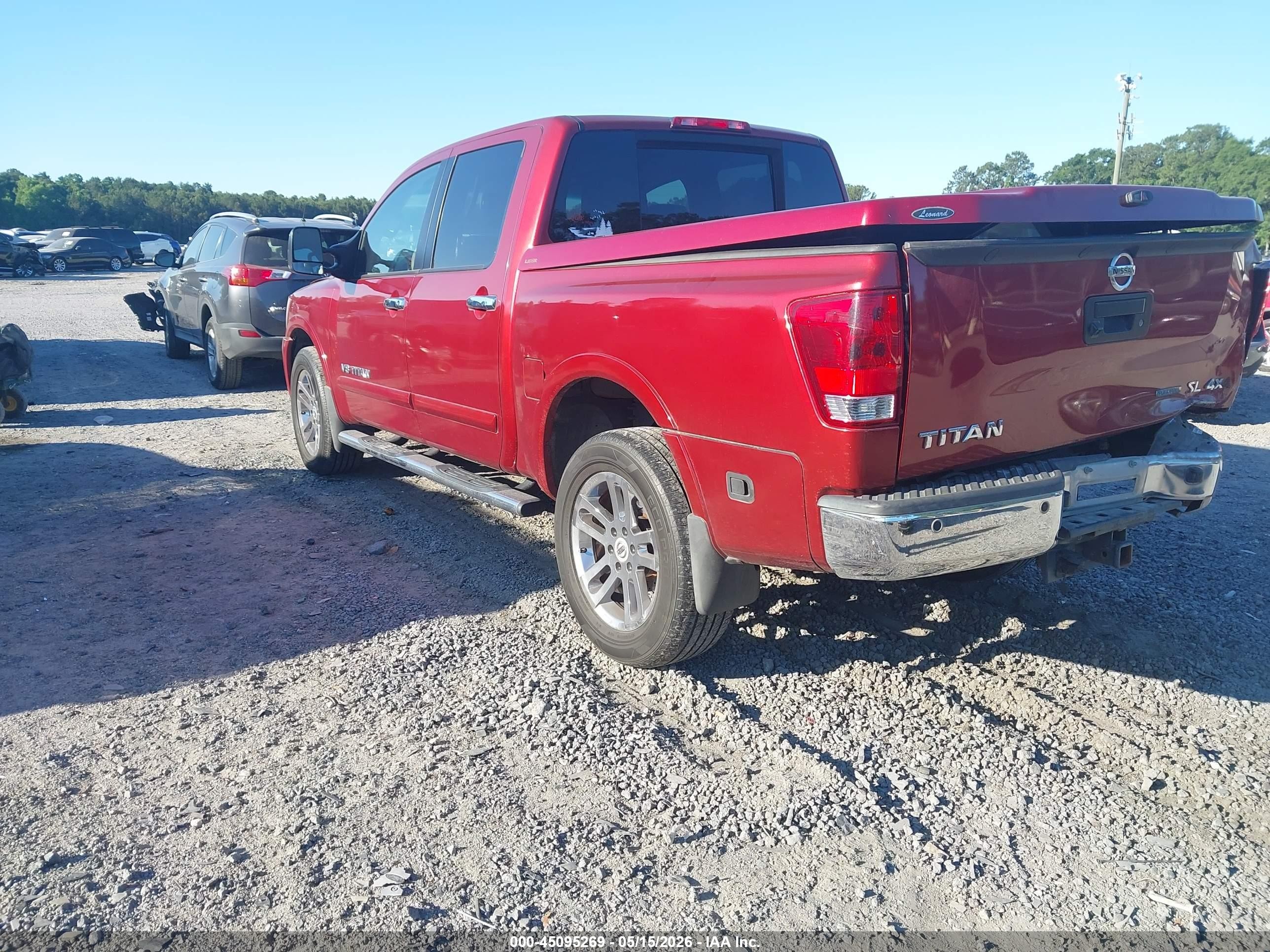 2015 Nissan Titan Sl Red vin: 1N6BA0EC5FN511740