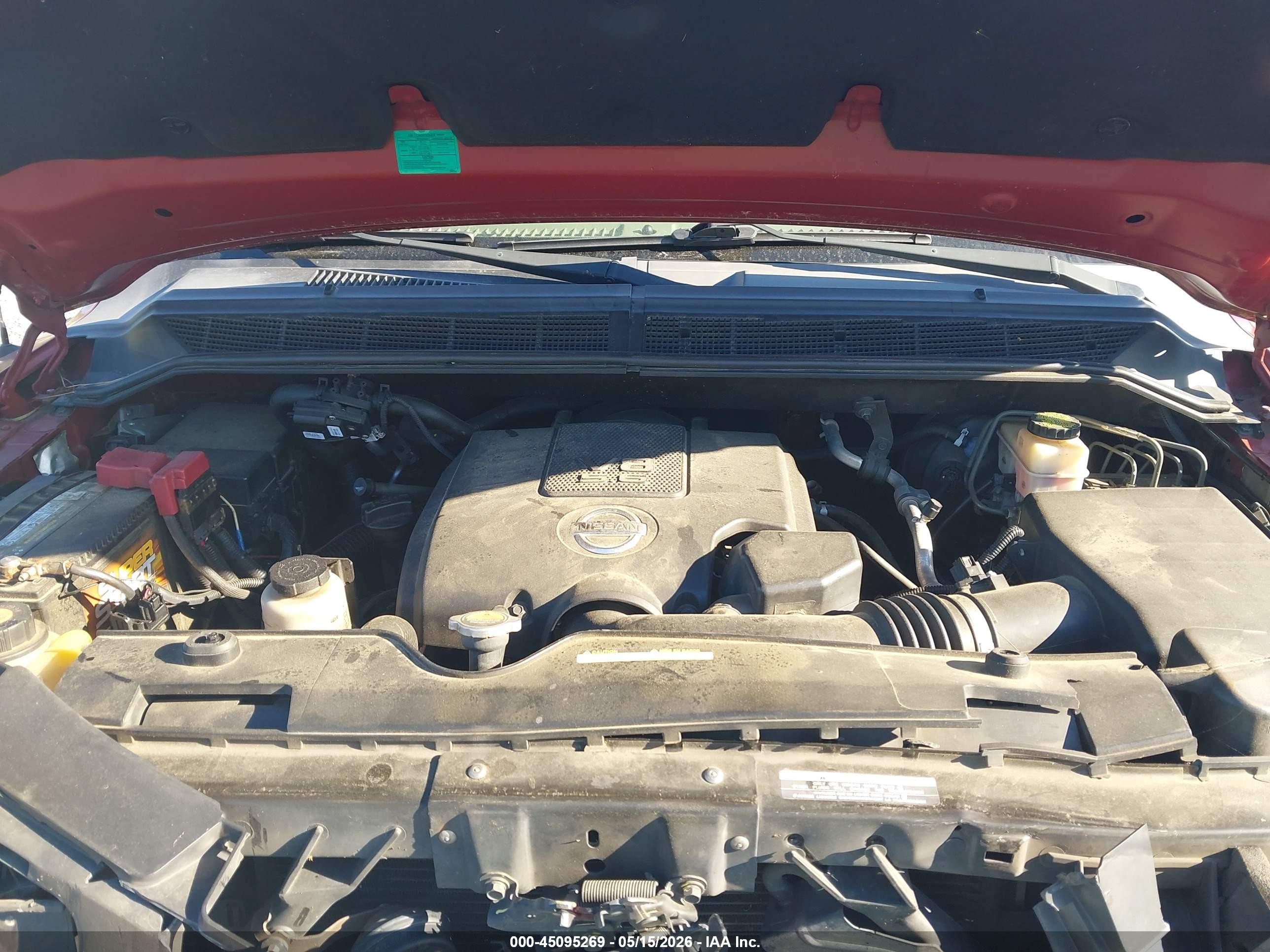 2015 Nissan Titan Sl Red vin: 1N6BA0EC5FN511740