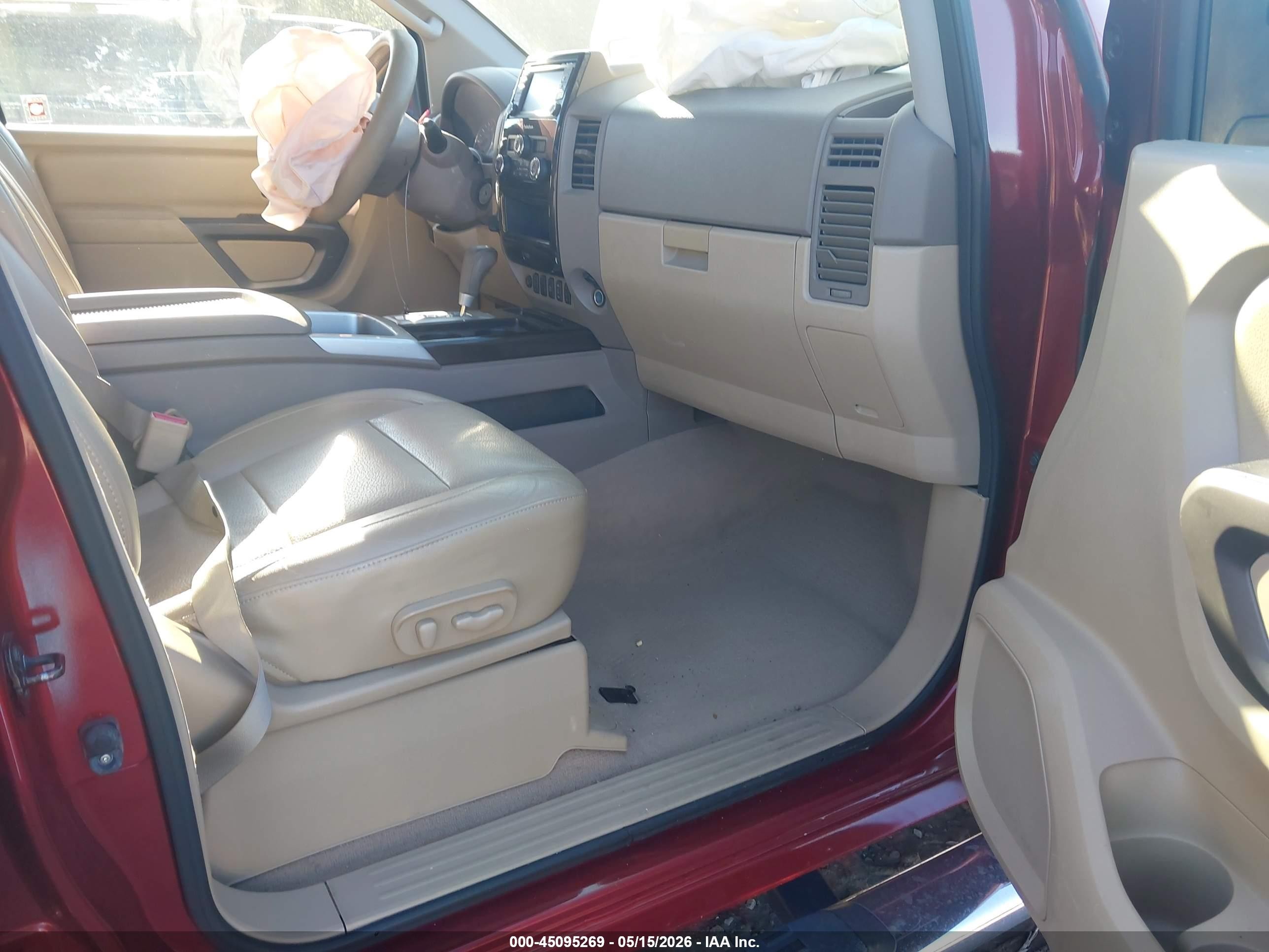 2015 Nissan Titan Sl Red vin: 1N6BA0EC5FN511740