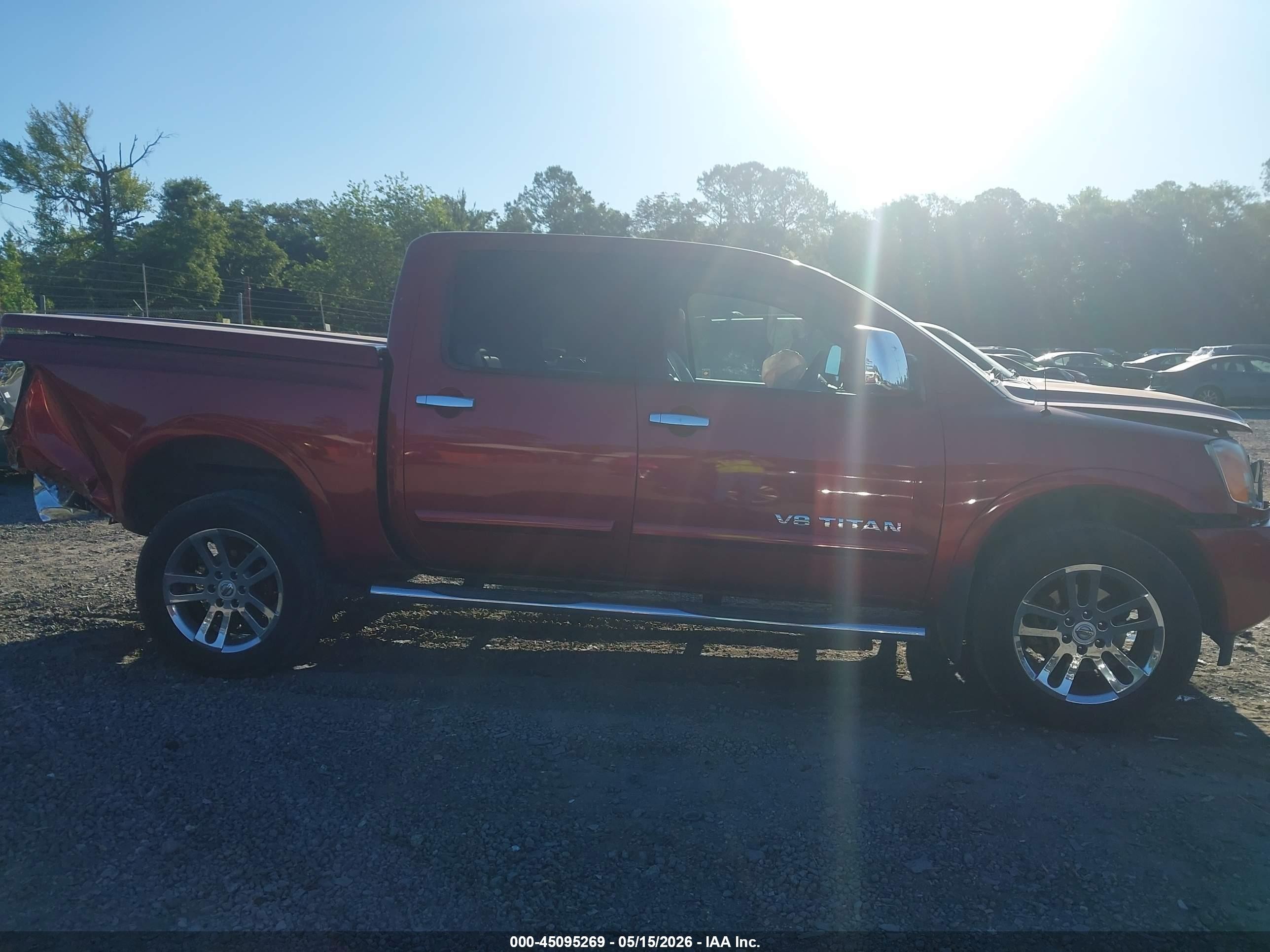 2015 Nissan Titan Sl Red vin: 1N6BA0EC5FN511740