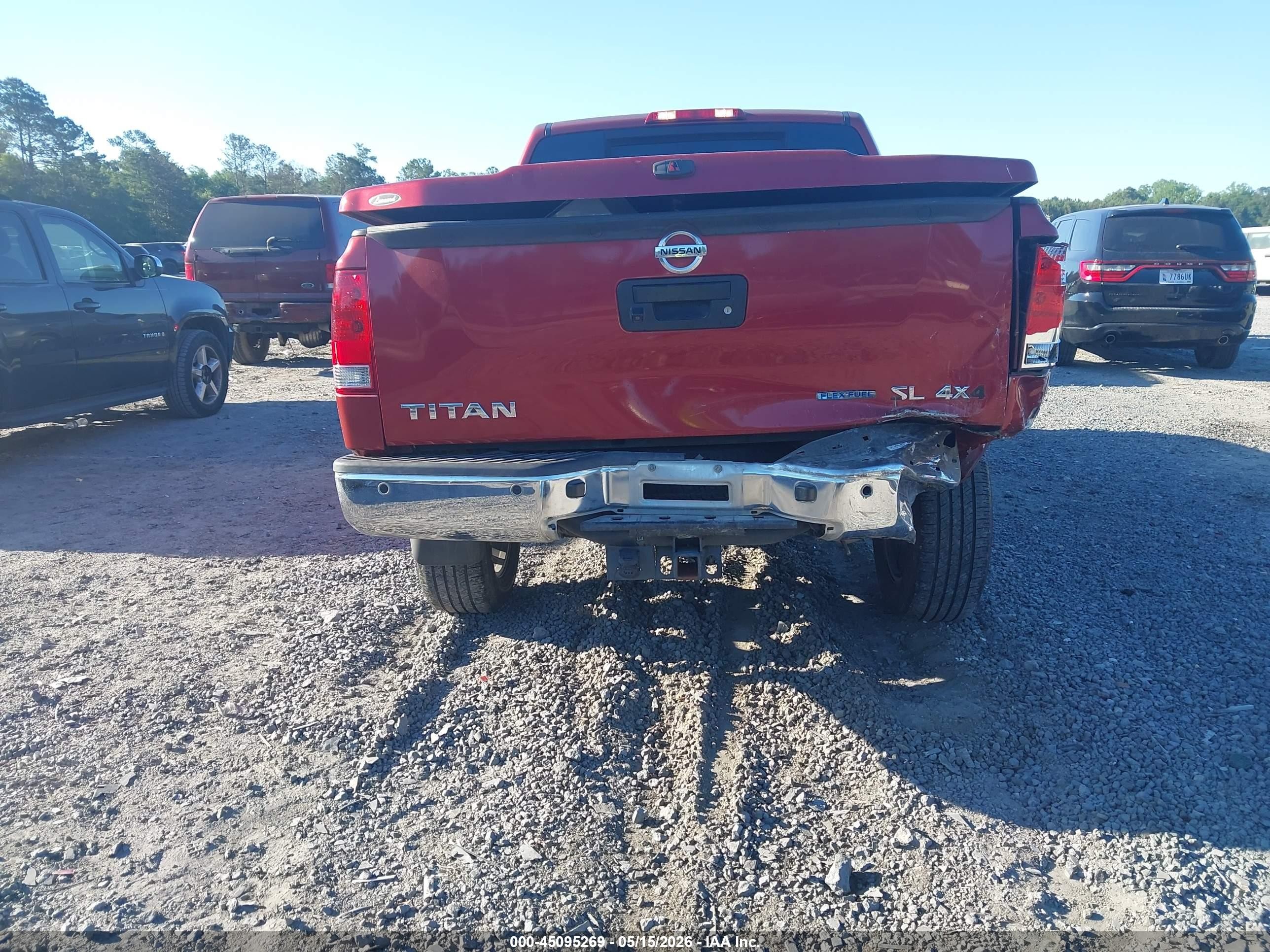 2015 Nissan Titan Sl Red vin: 1N6BA0EC5FN511740