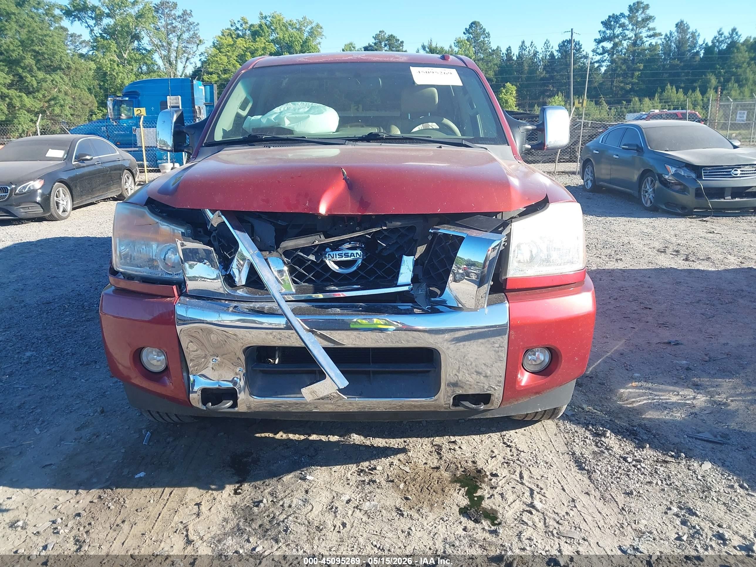 2015 Nissan Titan Sl Red vin: 1N6BA0EC5FN511740