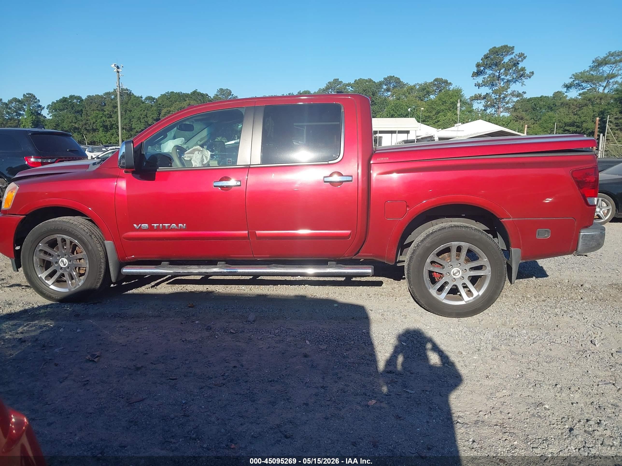 2015 Nissan Titan Sl Red vin: 1N6BA0EC5FN511740