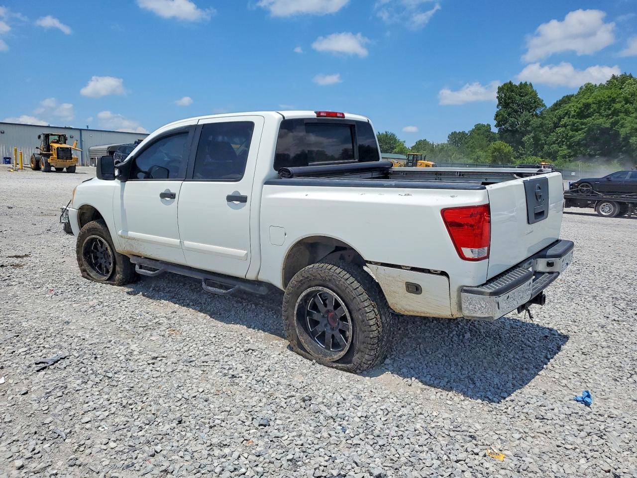 2012 Nissan Titan Sv White vin: 1N6BA0EC6CN307640