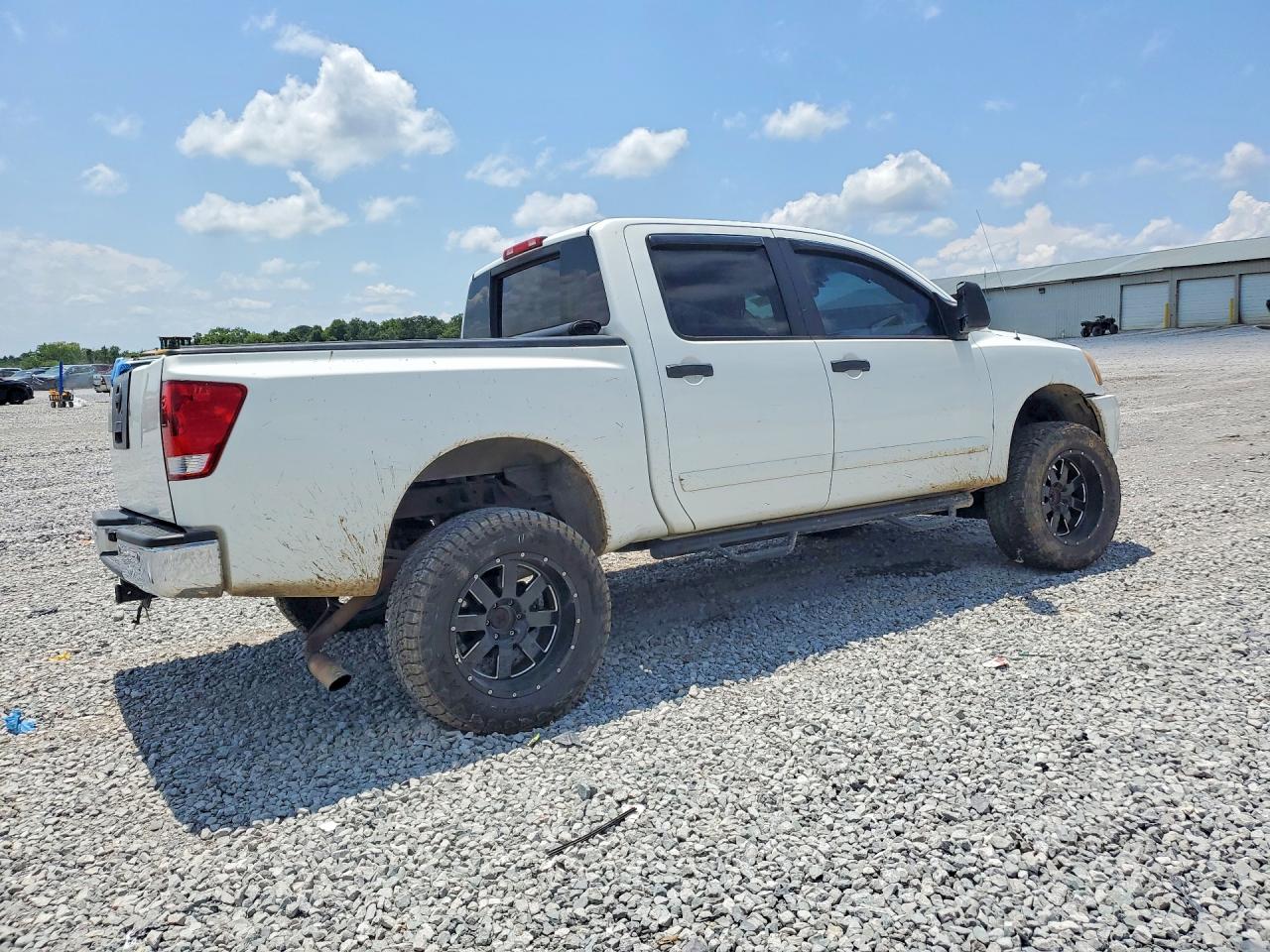 2012 Nissan Titan Sv White vin: 1N6BA0EC6CN307640