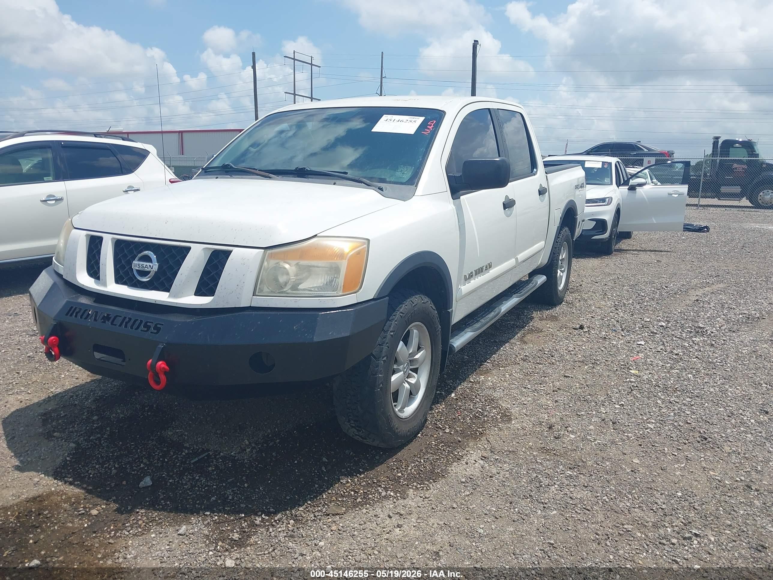 2012 Nissan Titan Pro-4x White vin: 1N6BA0EC6CN317438