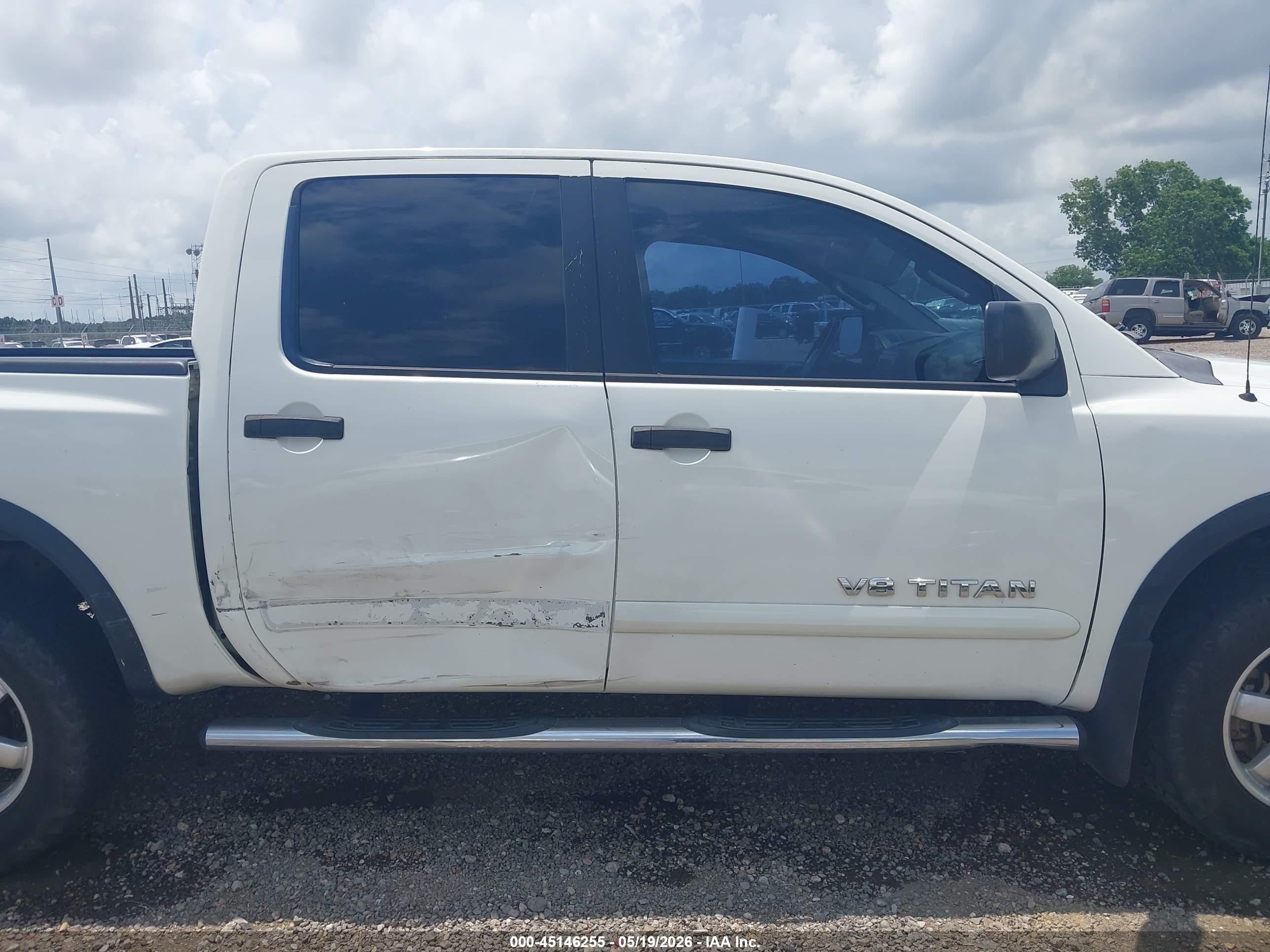 2012 Nissan Titan Pro-4x White vin: 1N6BA0EC6CN317438