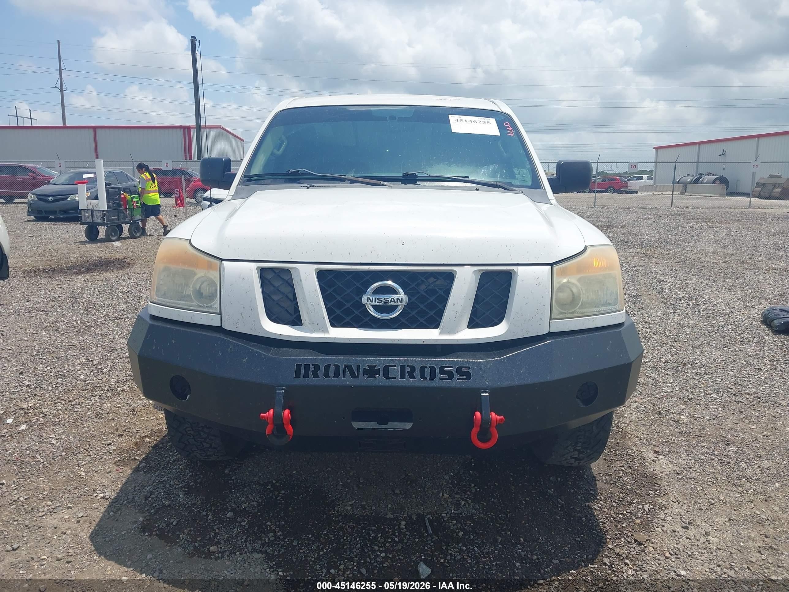 2012 Nissan Titan Pro-4x White vin: 1N6BA0EC6CN317438