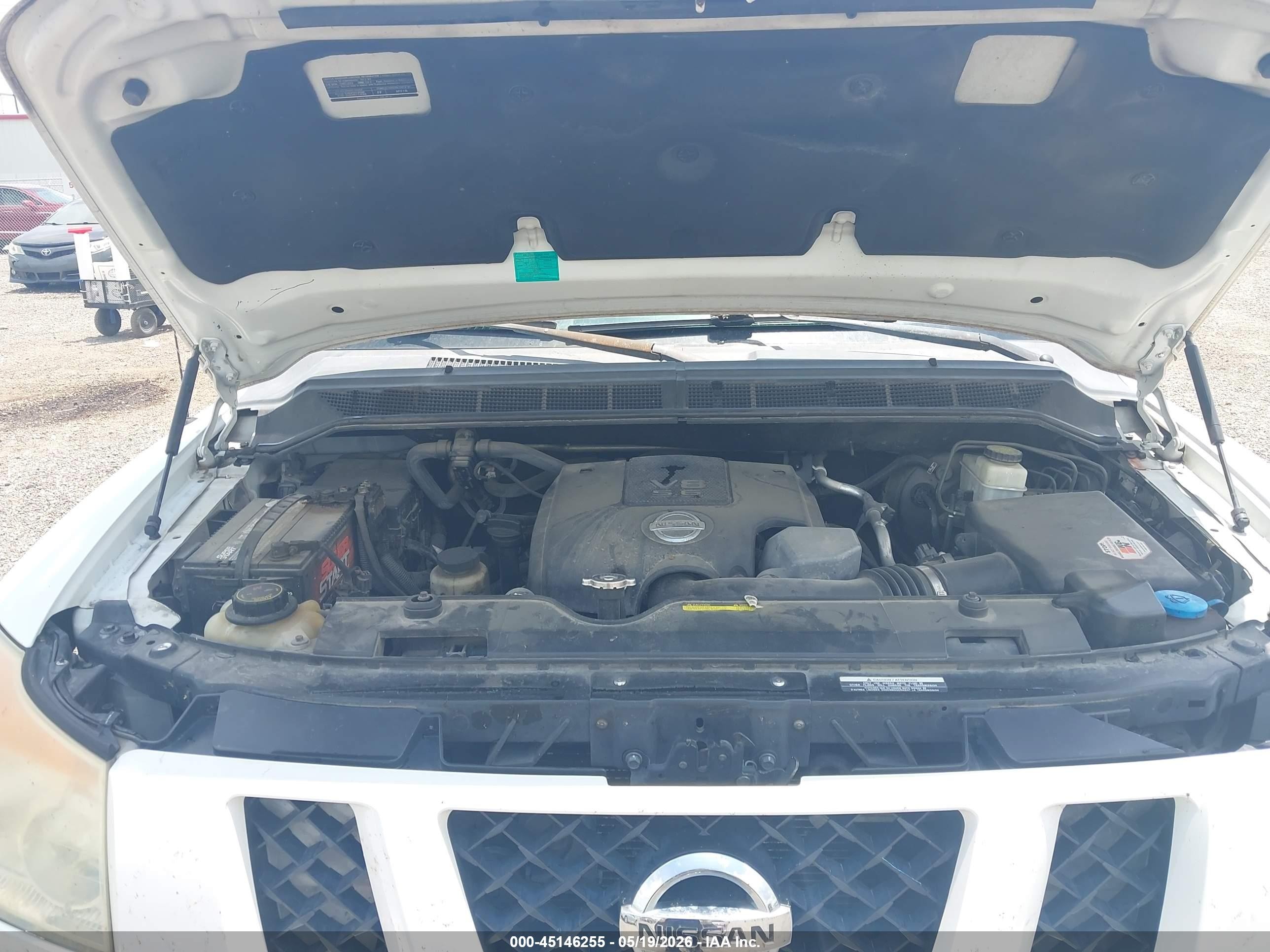 2012 Nissan Titan Pro-4x White vin: 1N6BA0EC6CN317438