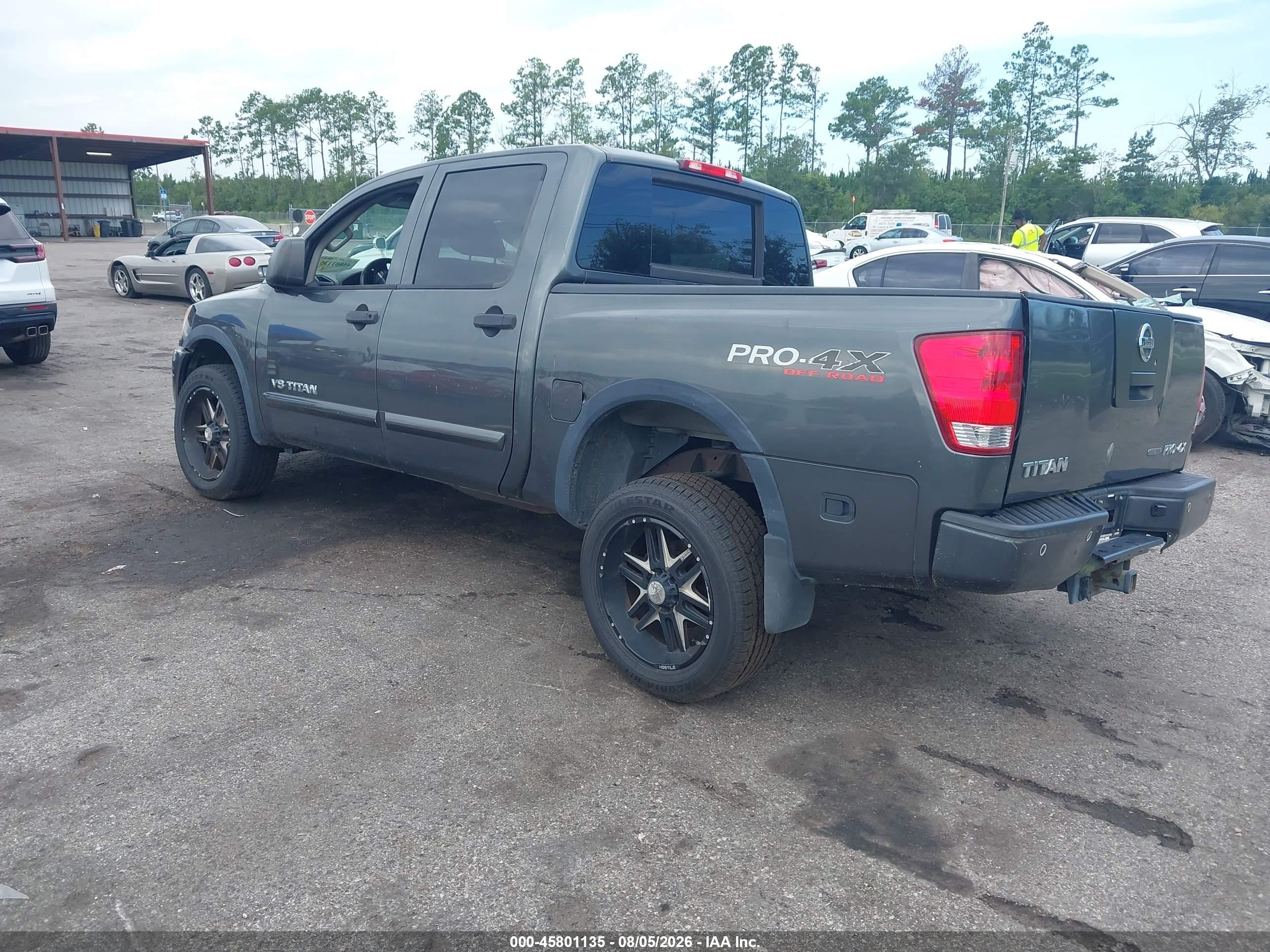 2012 Nissan Titan Pro-4x Gray vin: 1N6BA0EC6CN331193