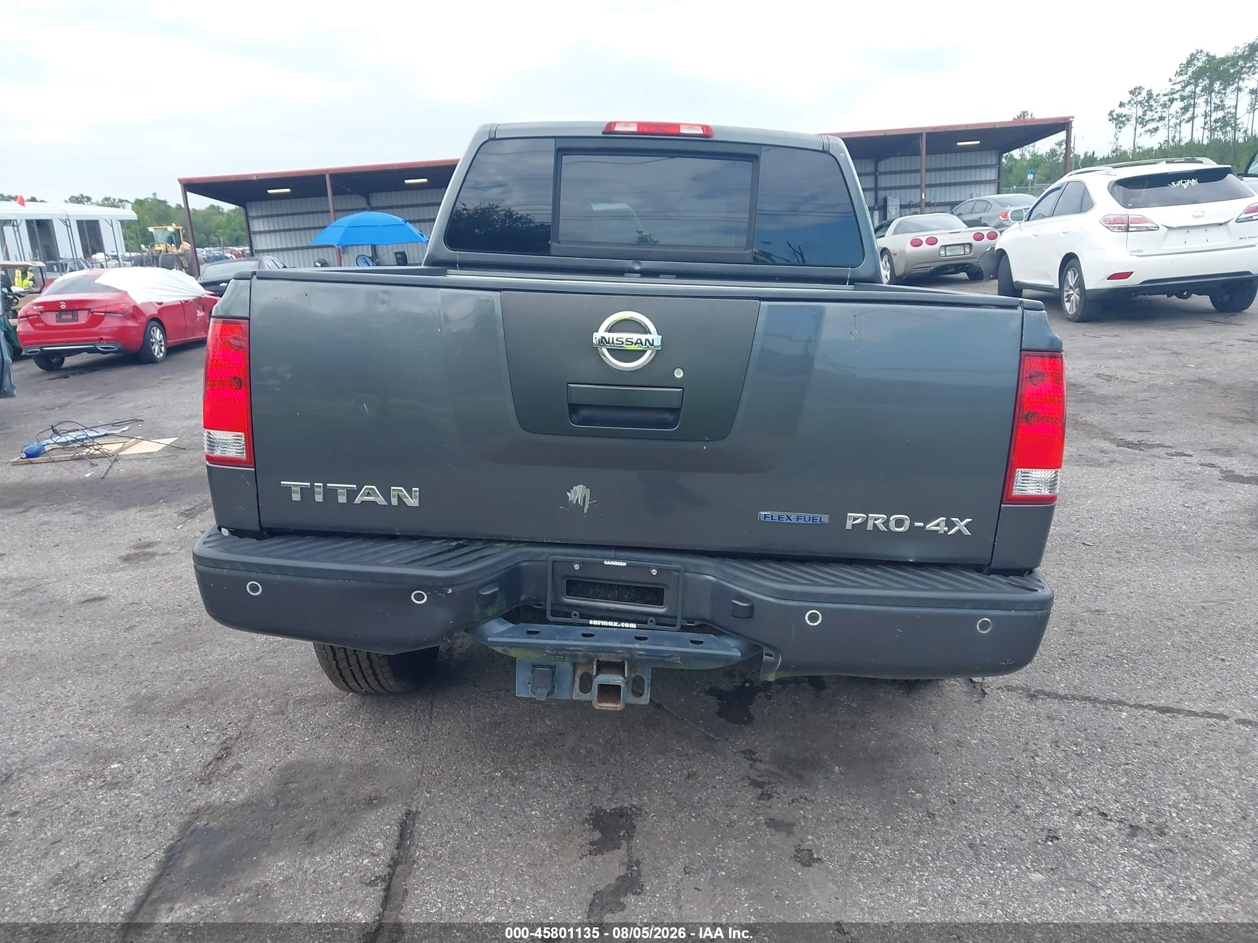 2012 Nissan Titan Pro-4x Gray vin: 1N6BA0EC6CN331193