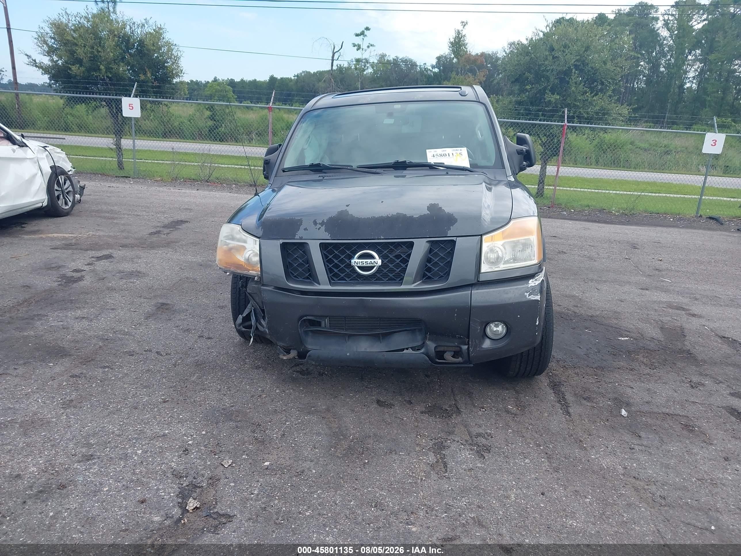2012 Nissan Titan Pro-4x Gray vin: 1N6BA0EC6CN331193