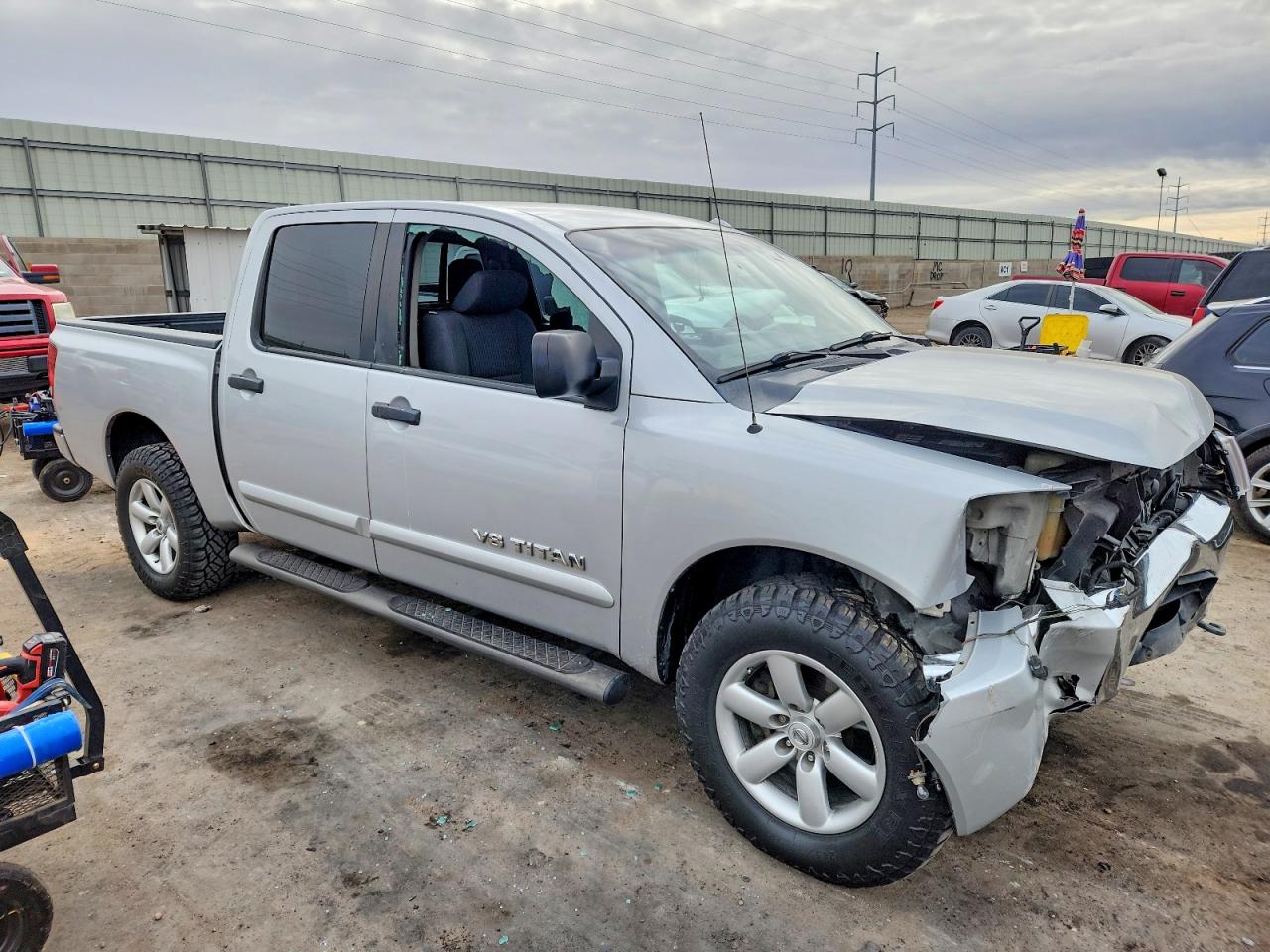 2014 Nissan Titan S Silver vin: 1N6BA0EC6EN512572